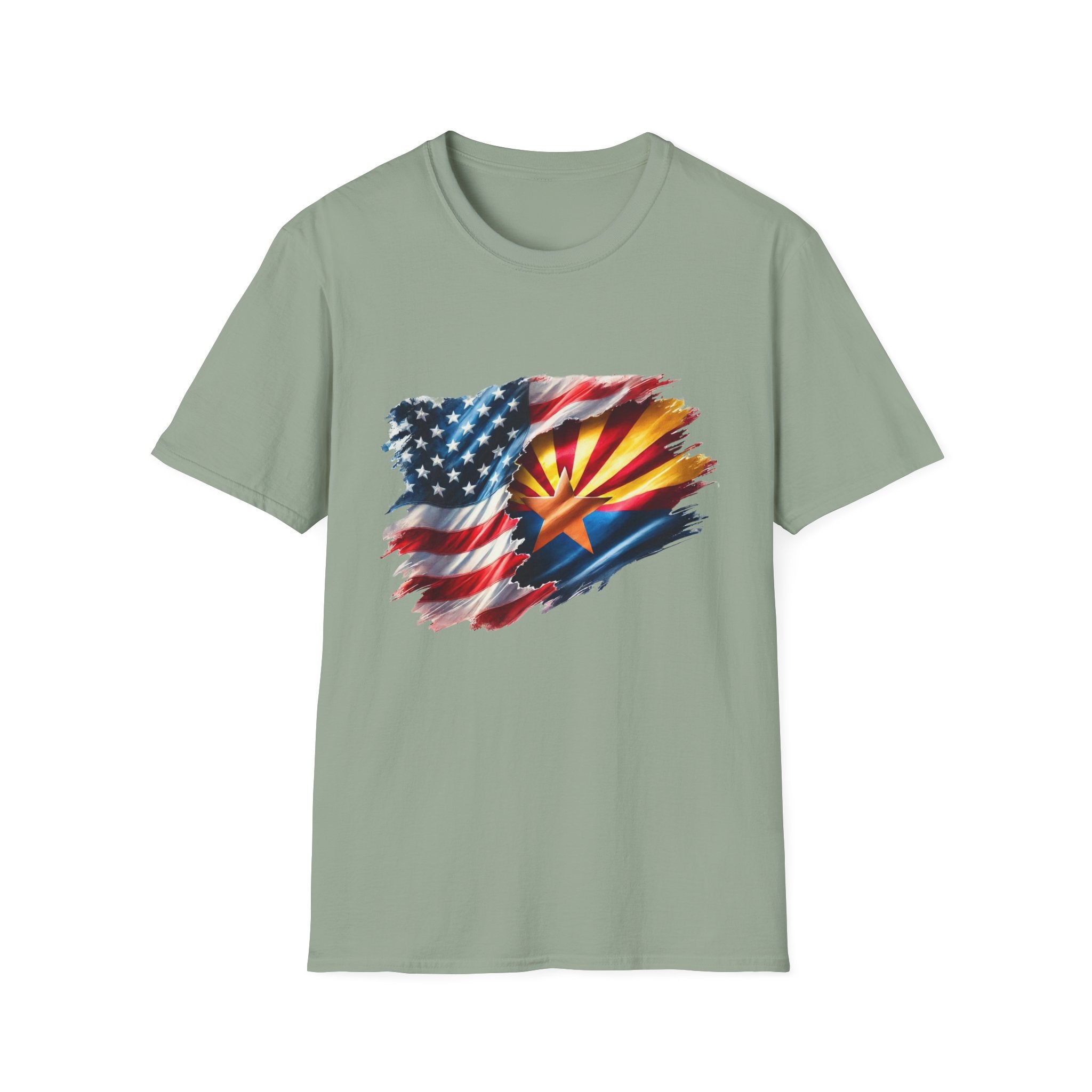 Arizona Flag with American Flag T-Shirt | Patriotic State Pride Tee