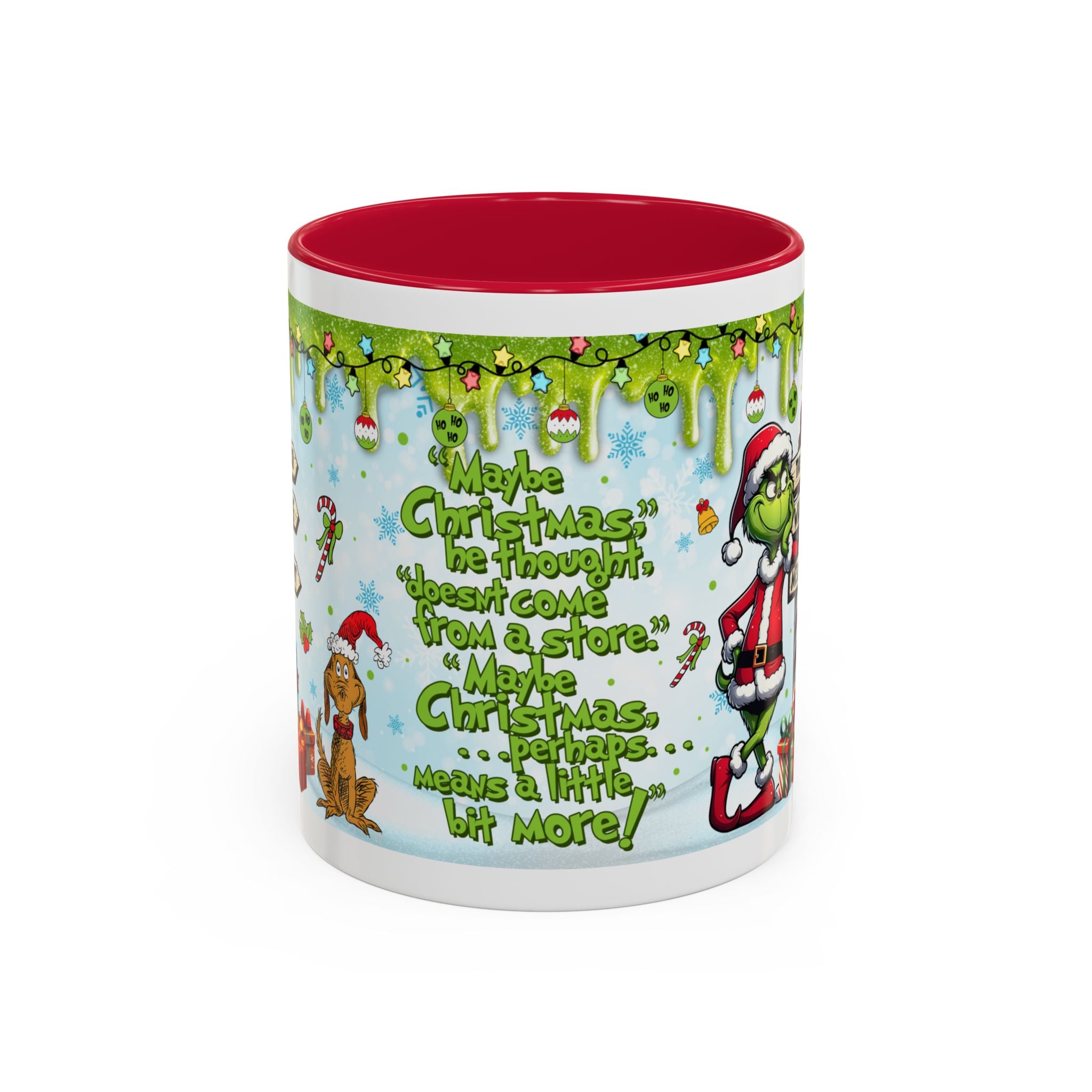 Grinch Christmas Mug | Colorful 11oz 15oz Ceramic Coffee Cup