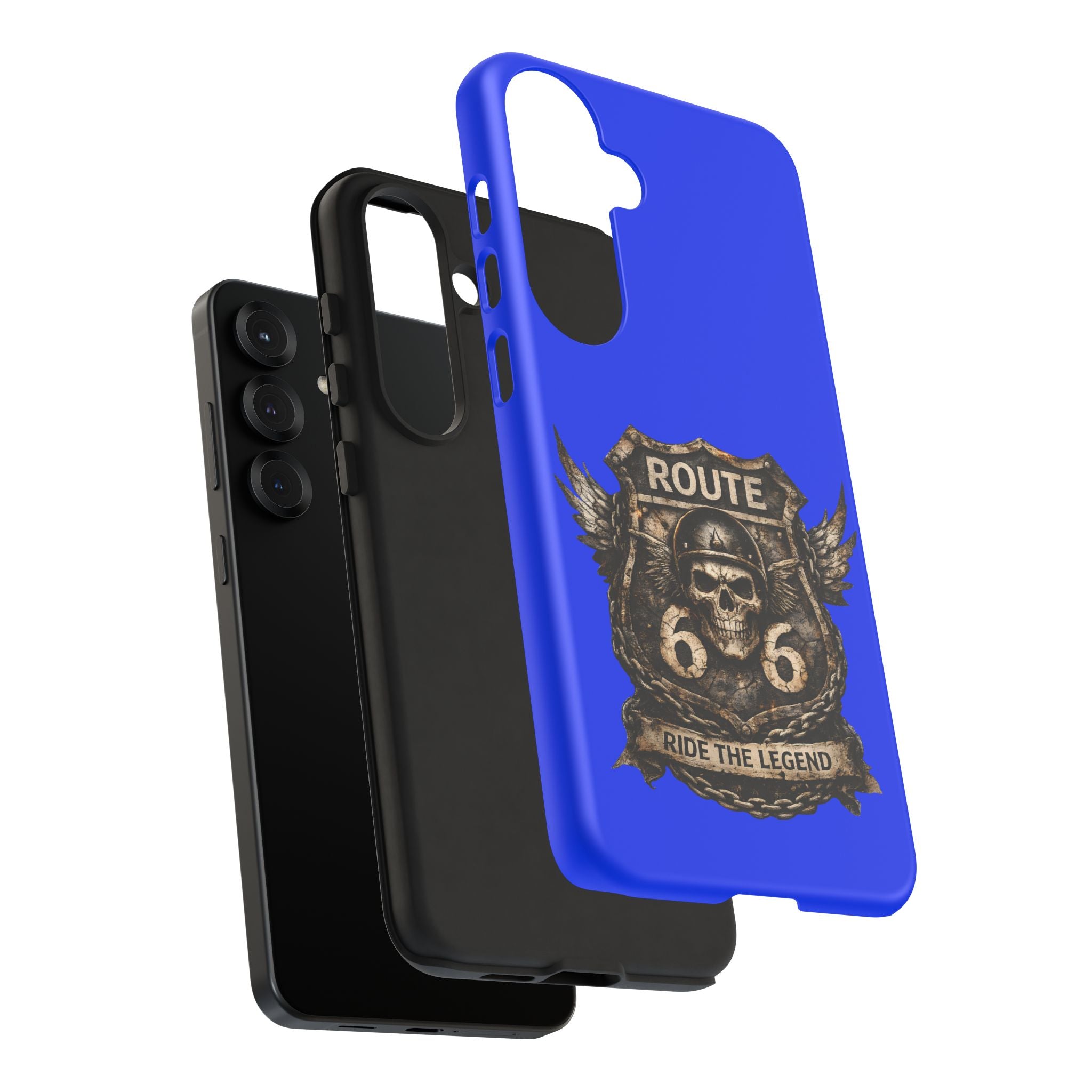 Route 66 Skull Helmet phone case | Motorcycle emblem, Ride the Legend