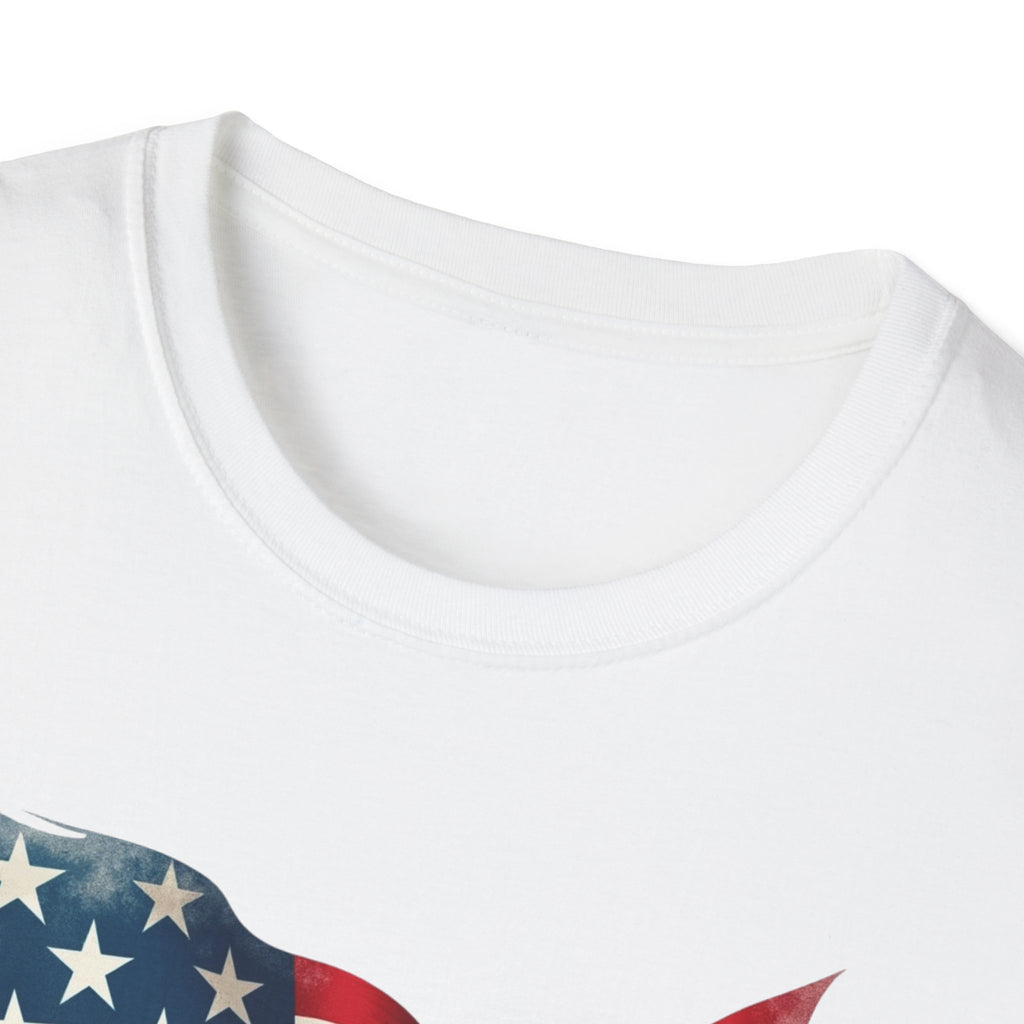 Route 66 Shield with American Flag T-Shirt | Vintage Road Trip Tee