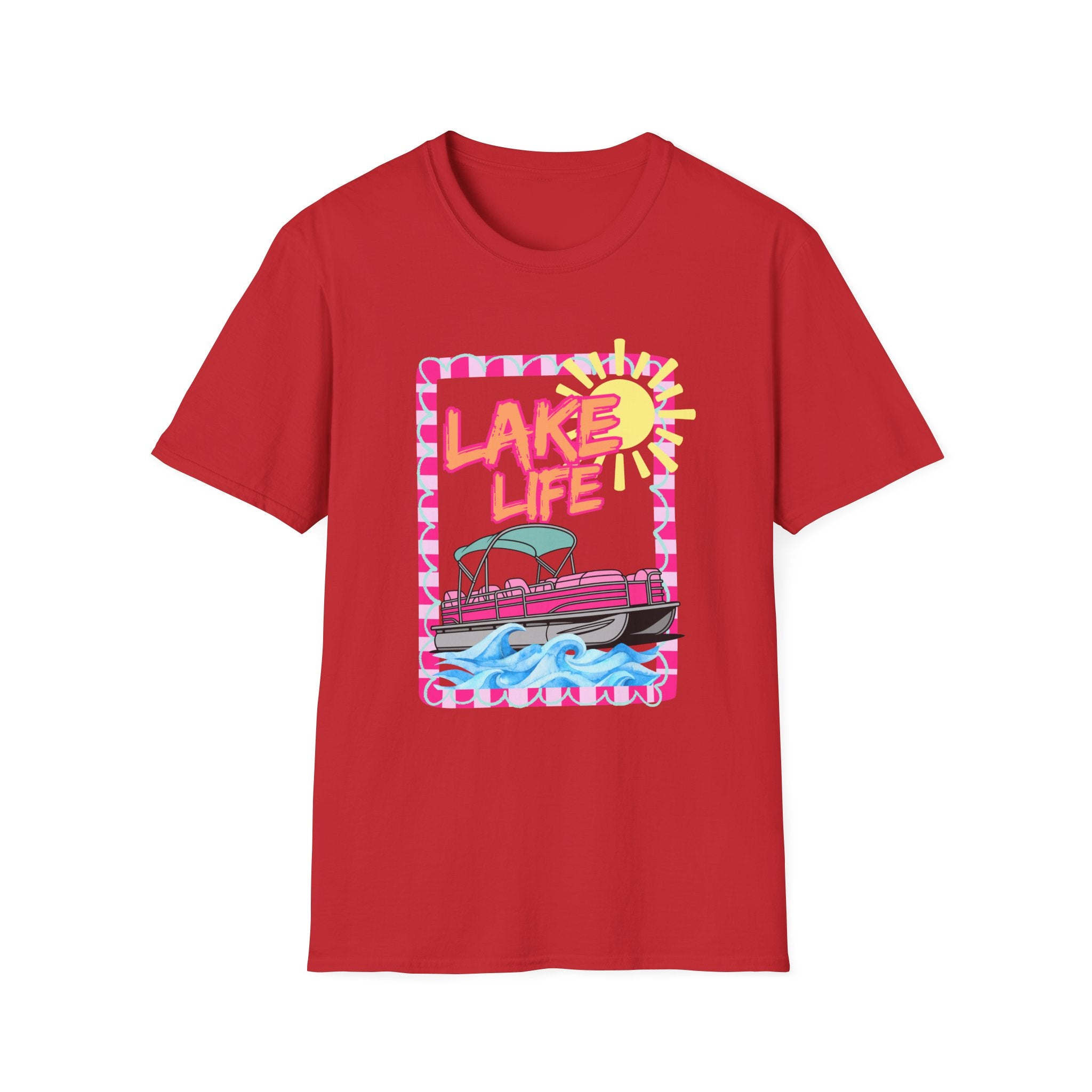 Lake Life Pontoon Boat T-Shirt | Summer Lake Vibes