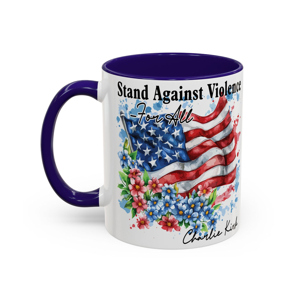 Charlie Kirk Patriotic Coffee Mugs for Inspiration, Stand Against Violence, Colorful Mugs, Gift for Activists, Tea Lovers, 4th of July