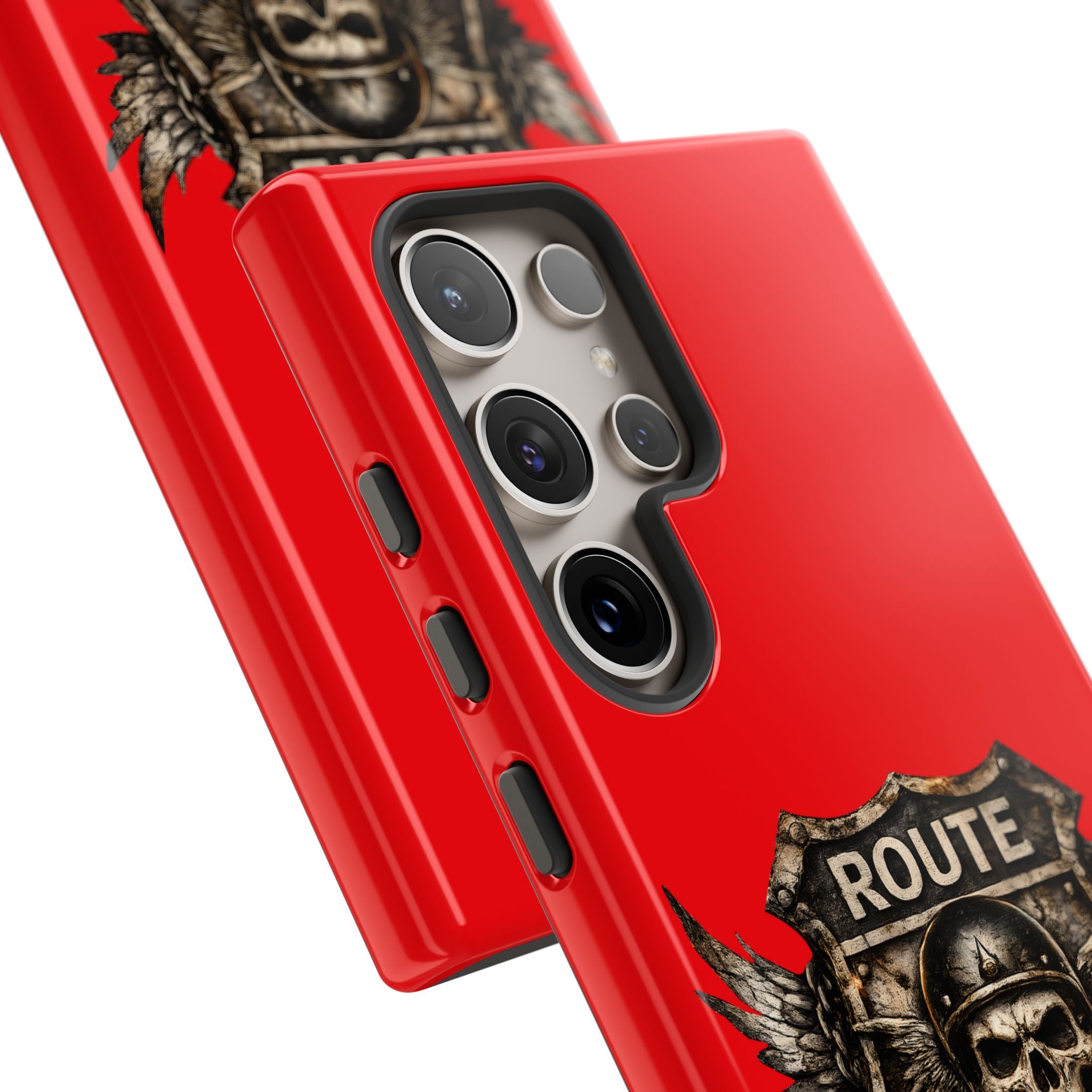 Route 66 Skull Helmet phone case | Motorcycle emblem, Ride the Legend