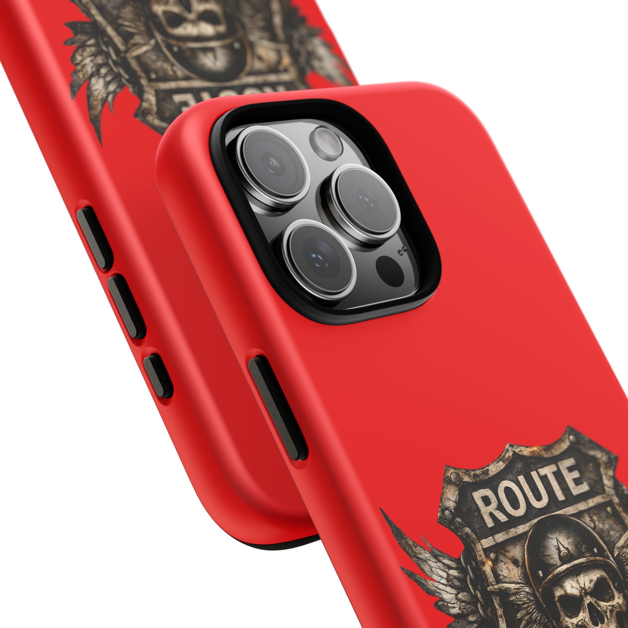 Route 66 Skull Helmet phone case | Motorcycle emblem, Ride the Legend