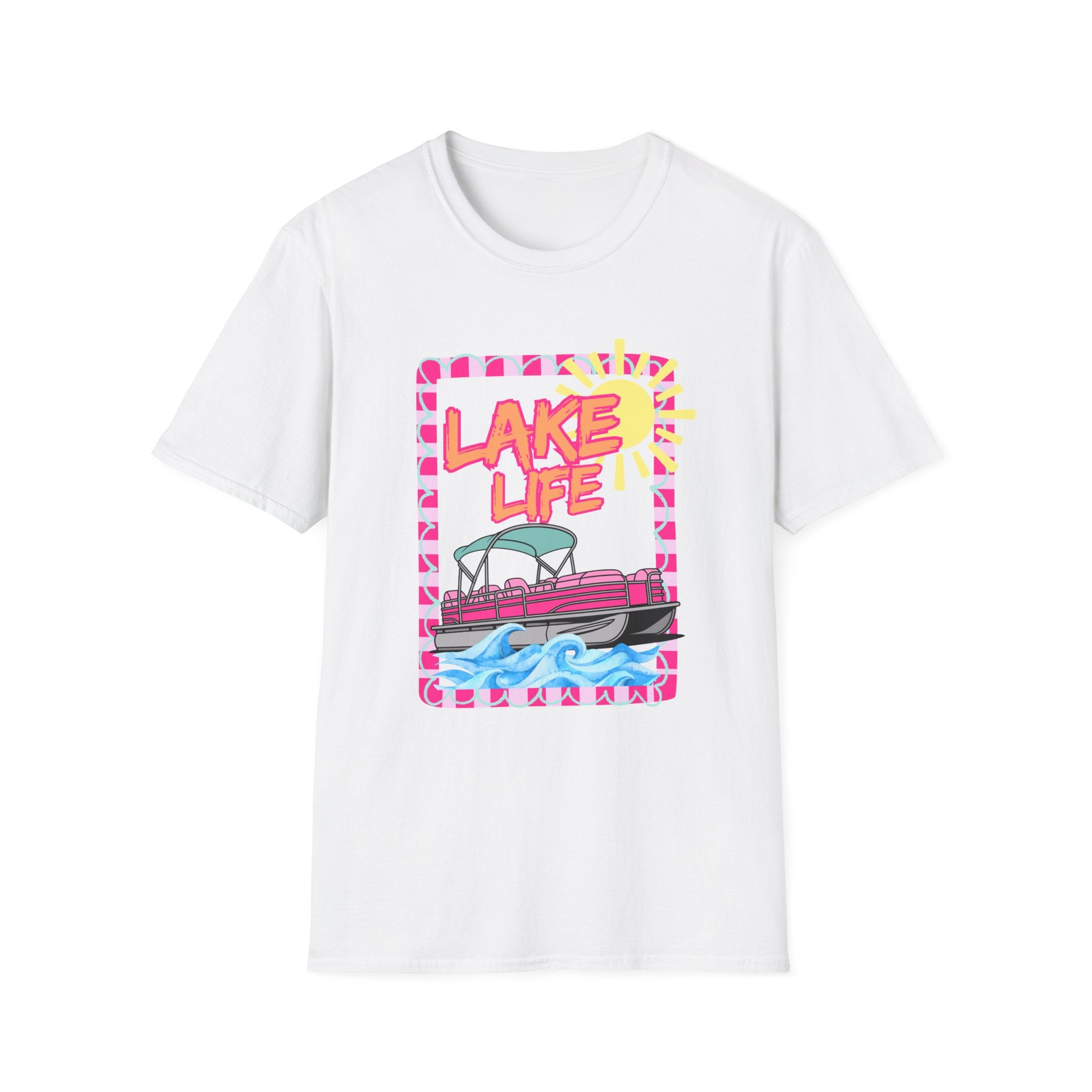 Lake Life Pontoon Boat T-Shirt | Summer Lake Vibes