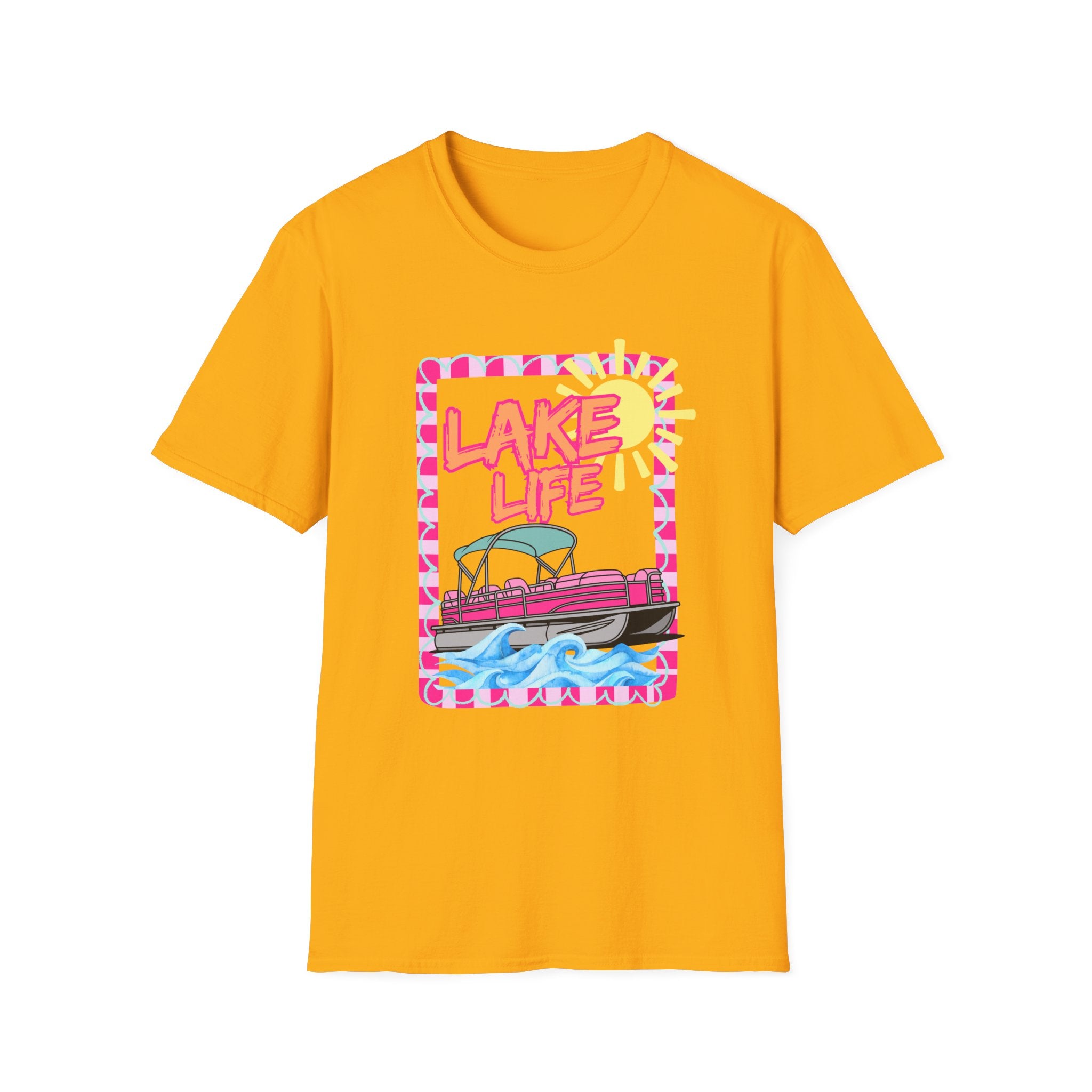 Lake Life Pontoon Boat T-Shirt | Summer Lake Vibes