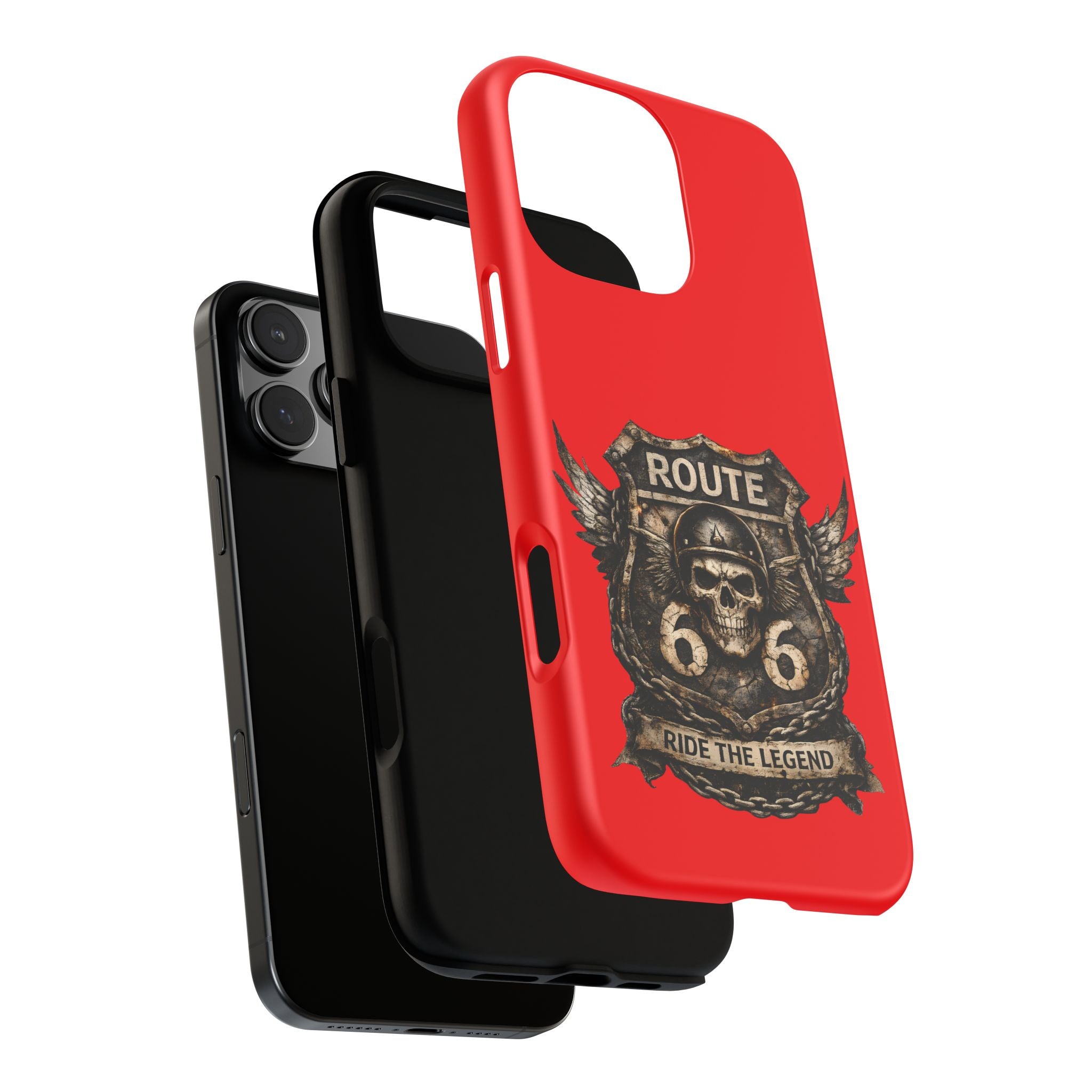 Route 66 Skull Helmet phone case | Motorcycle emblem, Ride the Legend