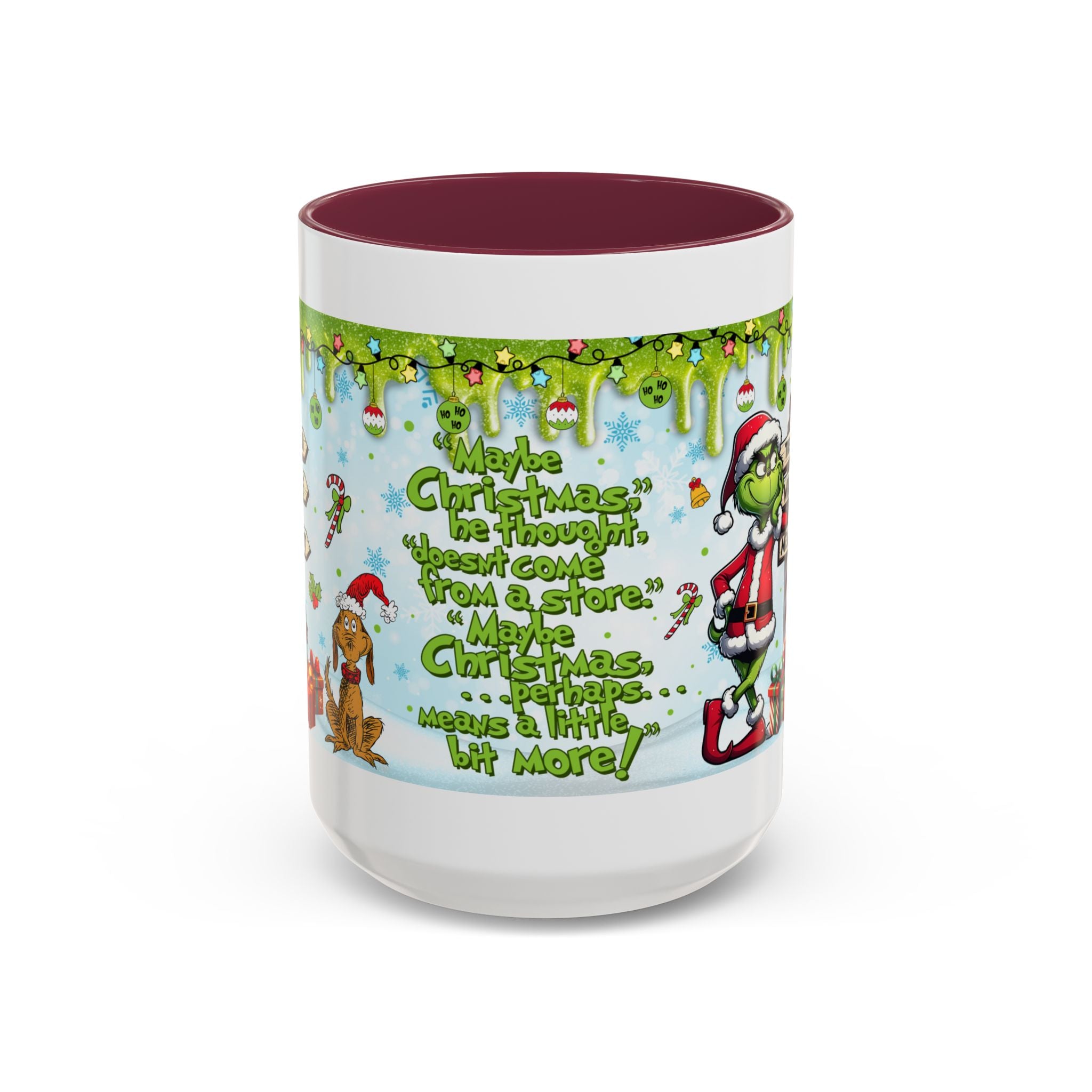 Grinch Christmas Mug | Colorful 11oz 15oz Ceramic Coffee Cup