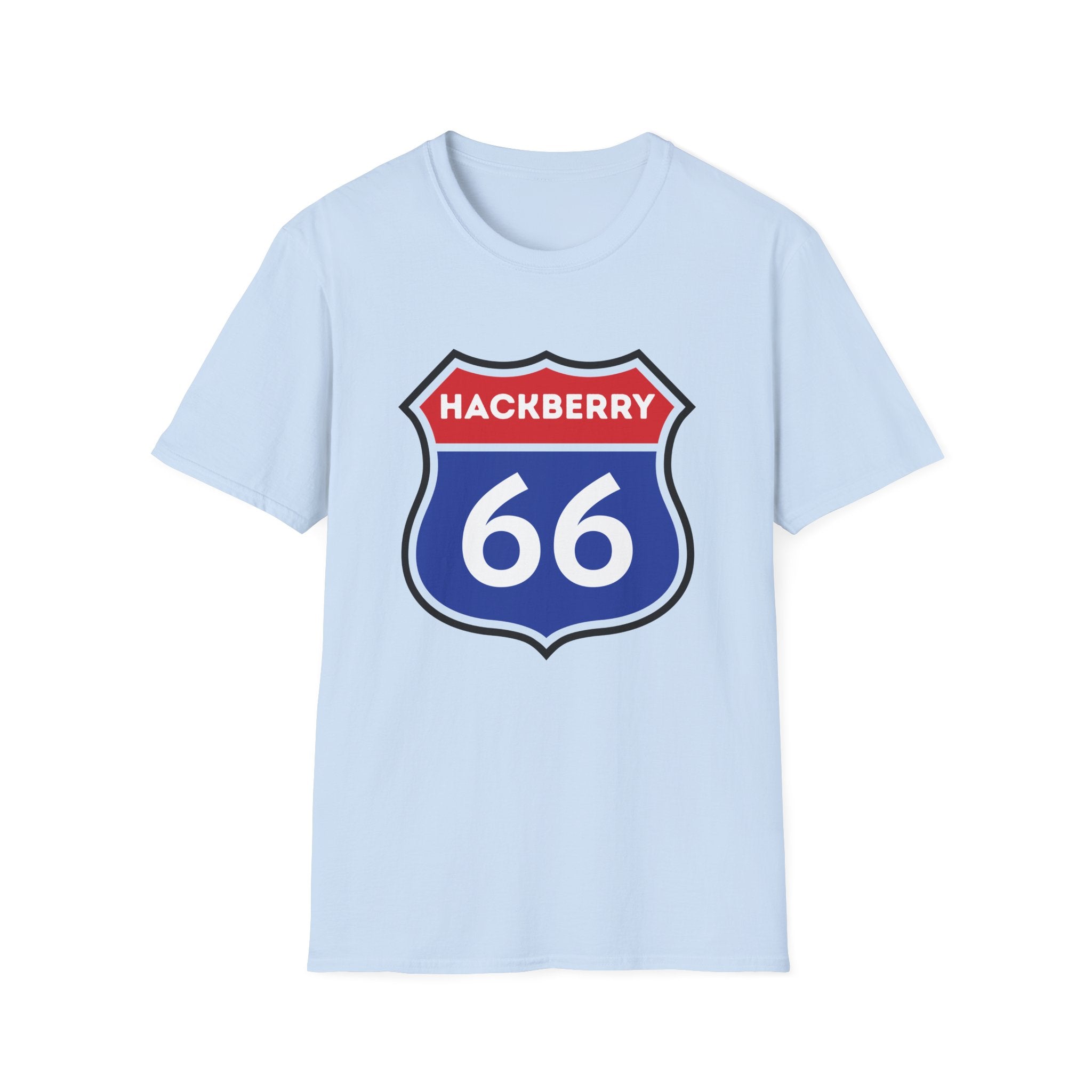 Hackberry 66 Shield T-Shirt | Route 66 Road Sign Tee