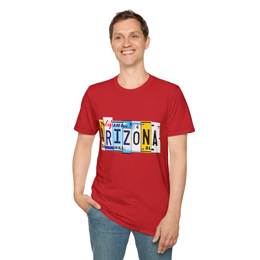 Arizona License Plate Collage T-Shirt | State Graphic Tee