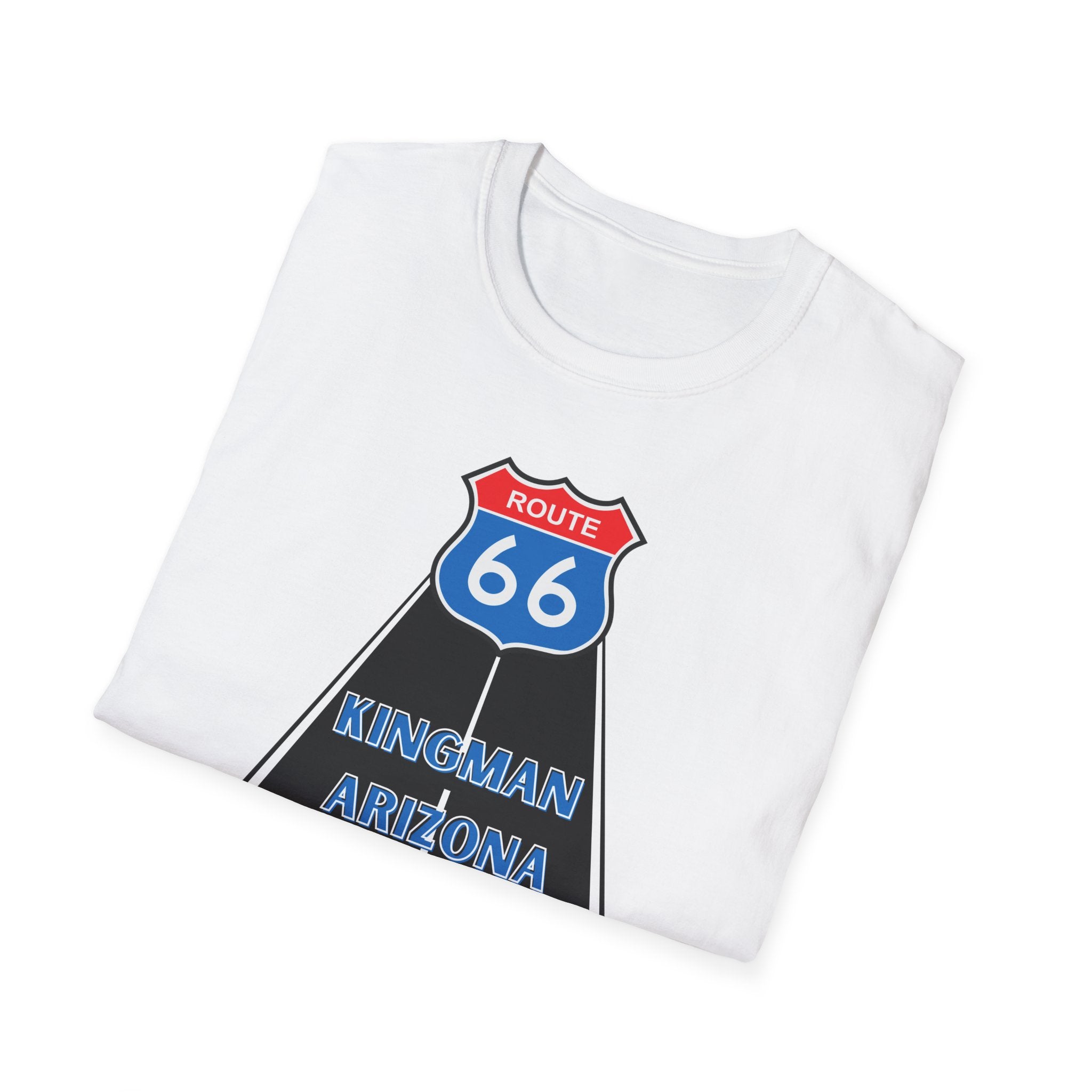Route 66 Kingman Arizona Men's Woman's Softstyle T-Shirt