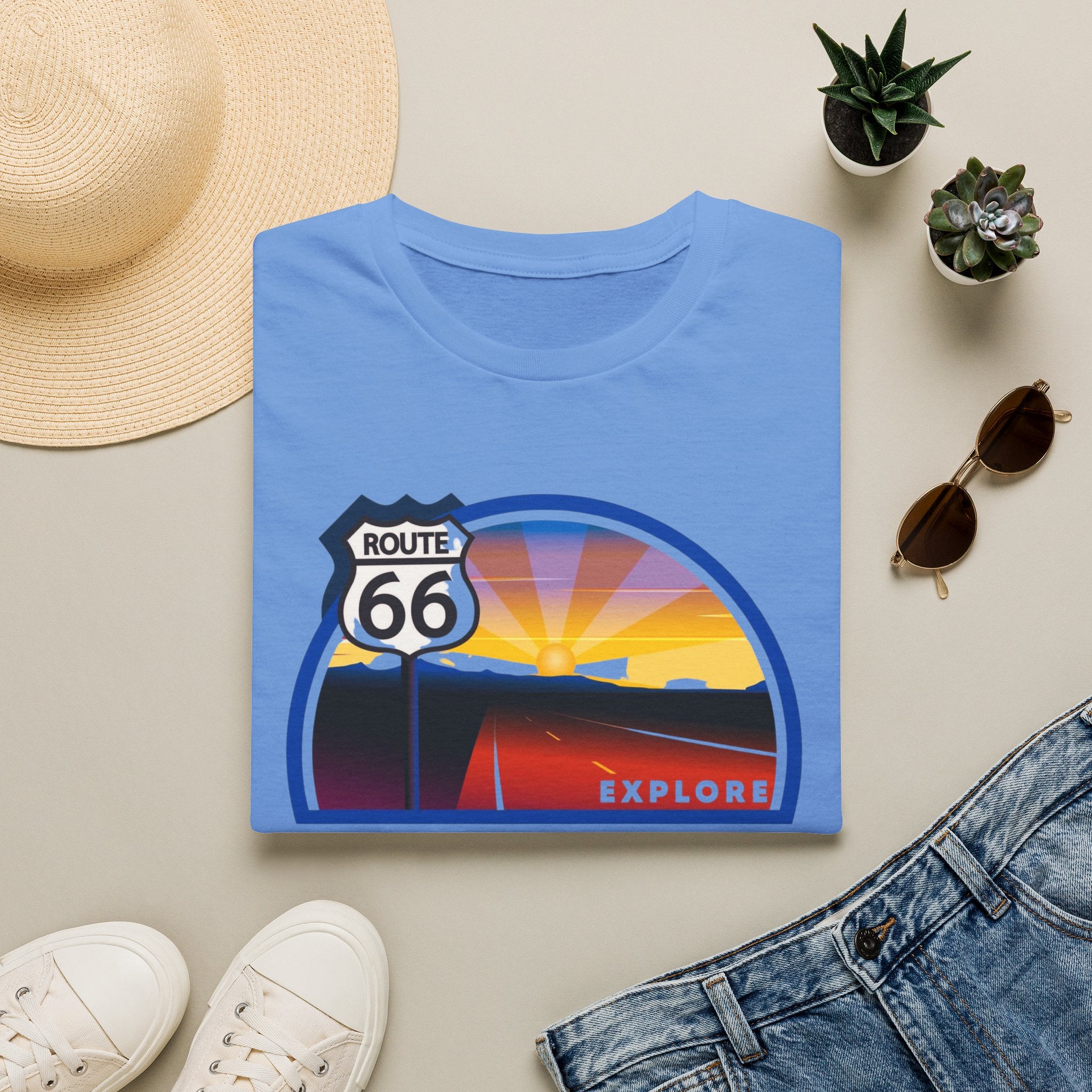 Route 66 Kingman Arizona T-Shirt — Vintage Sunset Explore Graphic Tee
