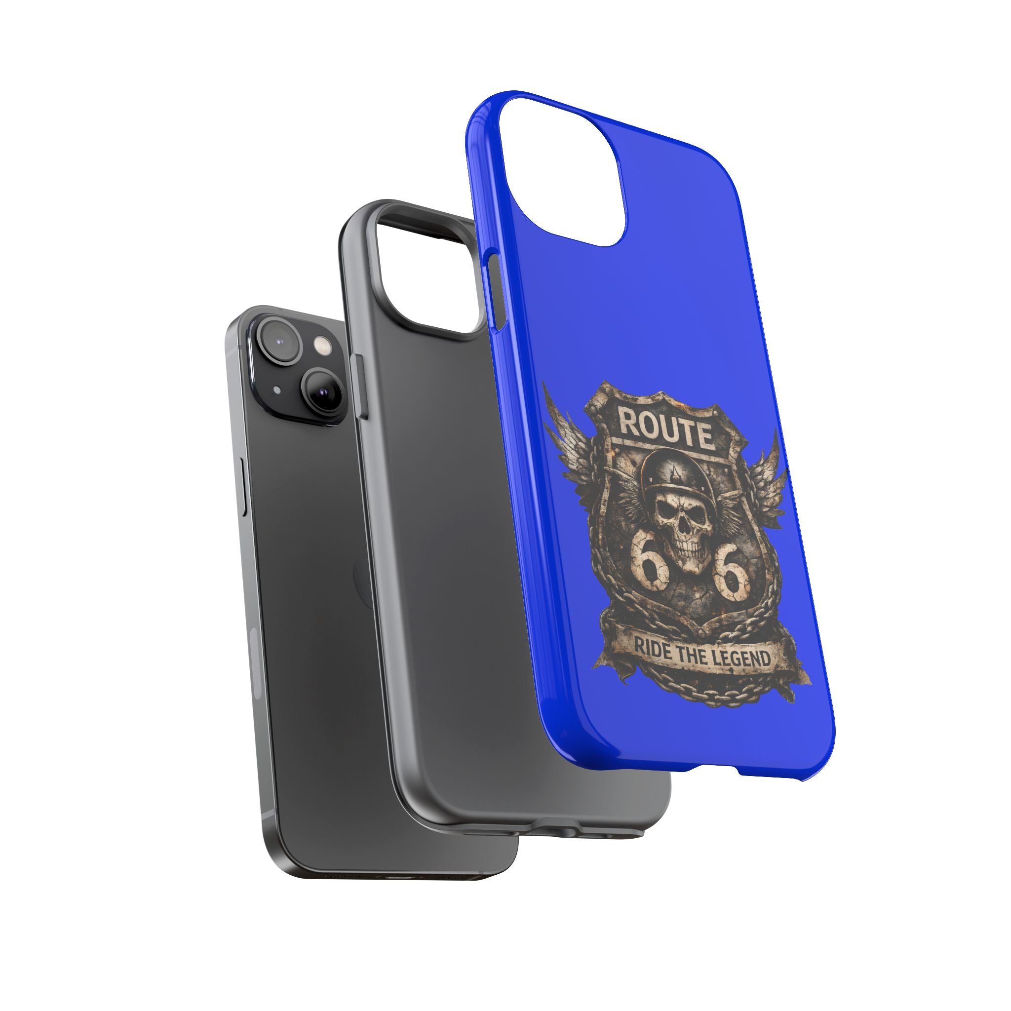 Route 66 Skull Helmet phone case | Motorcycle emblem, Ride the Legend