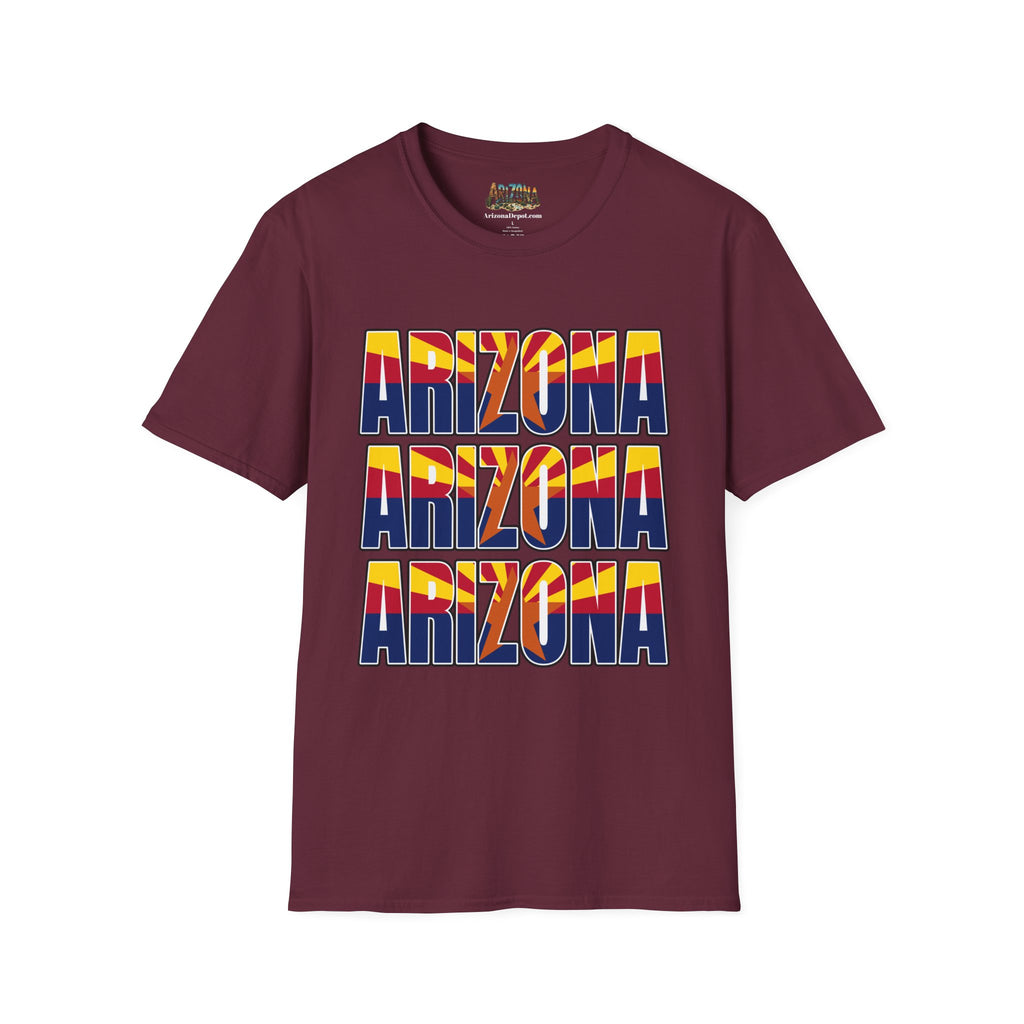 Arizona Retro Logo T‑Shirt — Vintage Sunset State Pride Tee