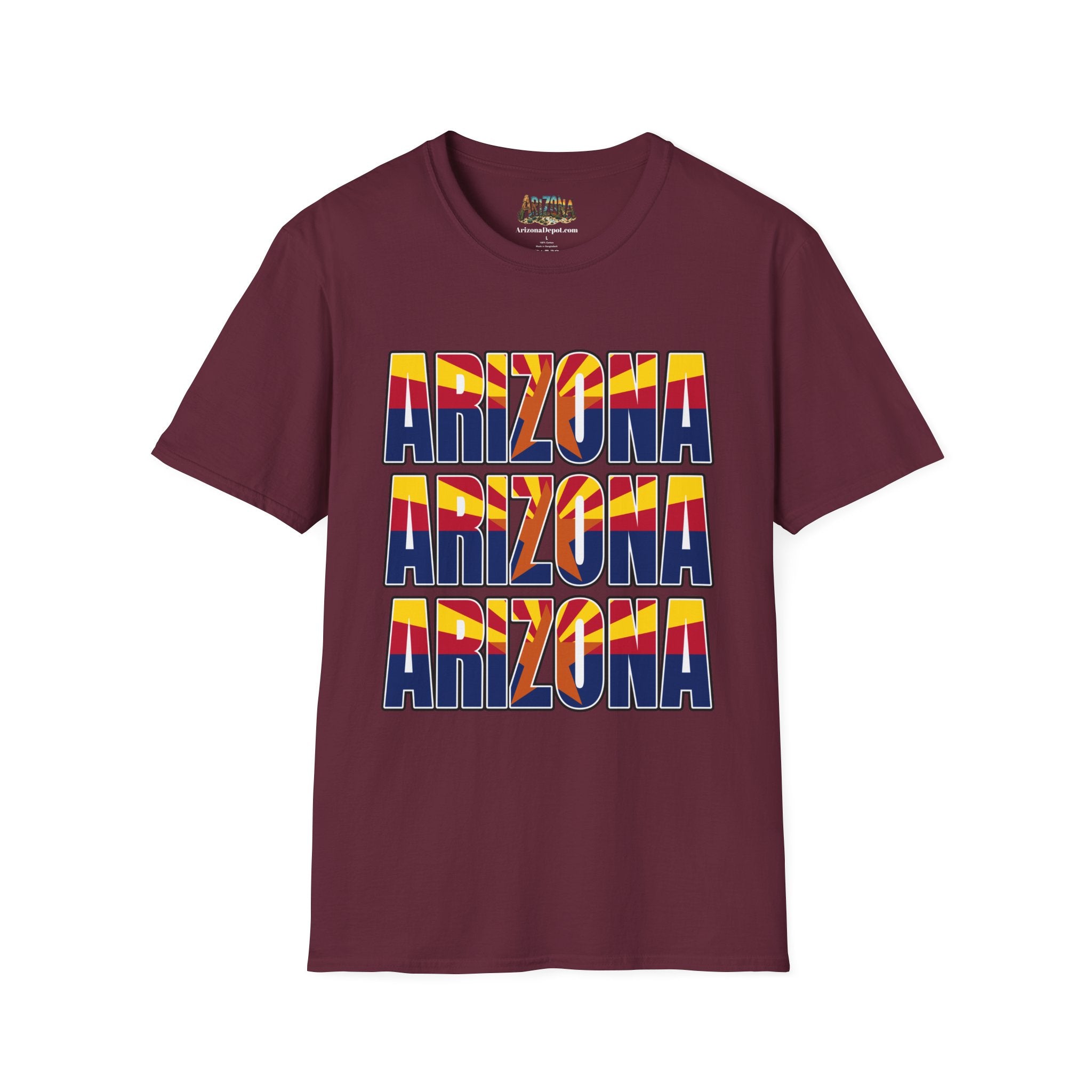 Arizona Retro Logo T‑Shirt — Vintage Sunset State Pride Tee