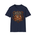 Vintage Route 66 Shield T-Shirt | Retro Road Trip Sign