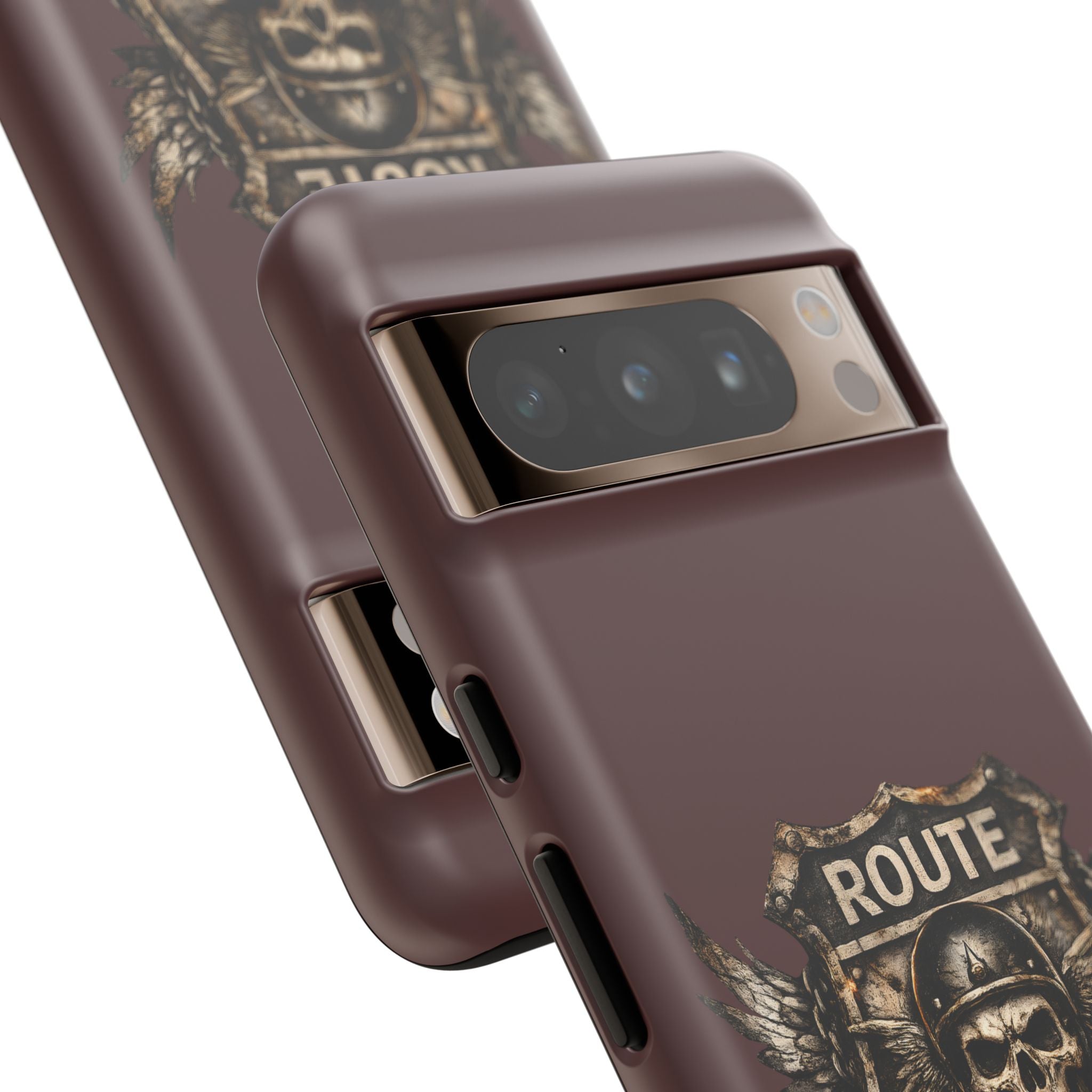 Route 66 Skull Helmet phone case | Motorcycle emblem, Ride the Legend