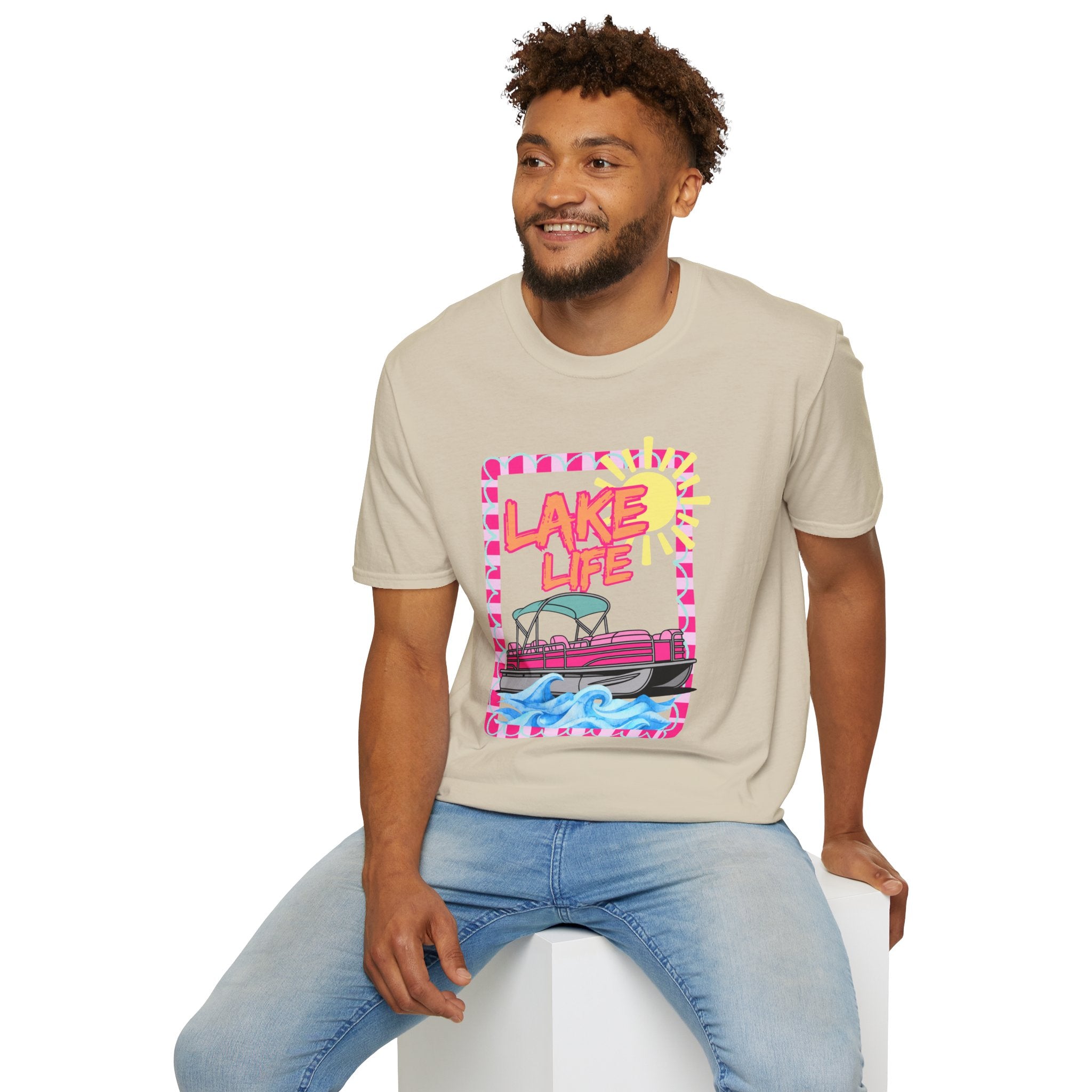 Lake Life Pontoon Boat T-Shirt | Summer Lake Vibes