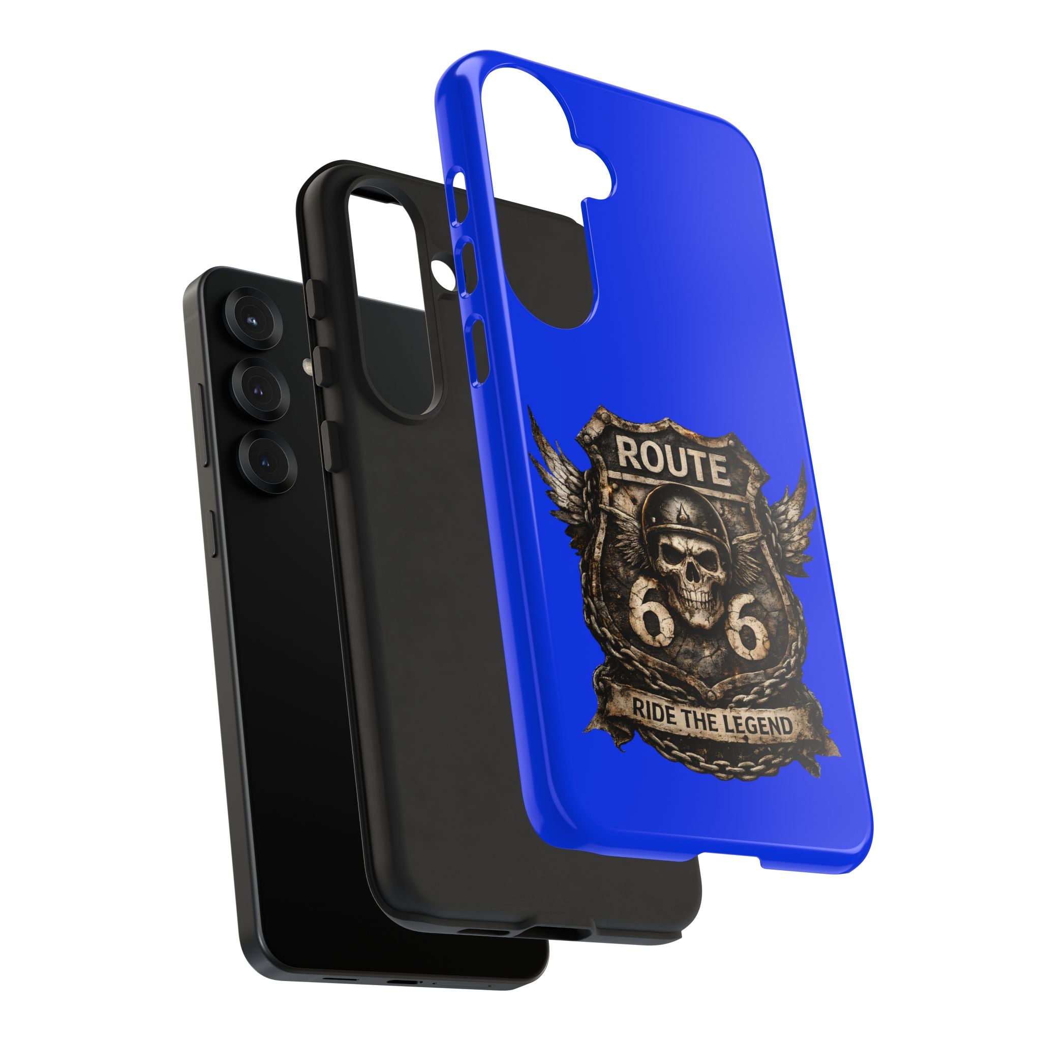 Route 66 Skull Helmet phone case | Motorcycle emblem, Ride the Legend