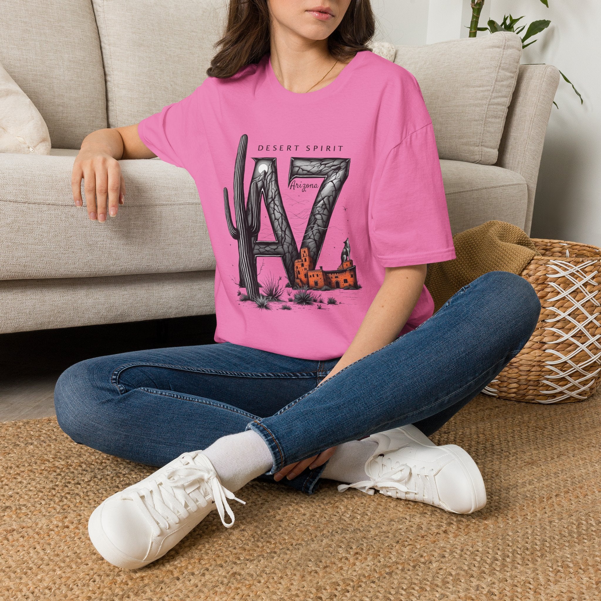 Arizona Desert Spirit T-Shirt | AZ Cactus Southwest Illustration
