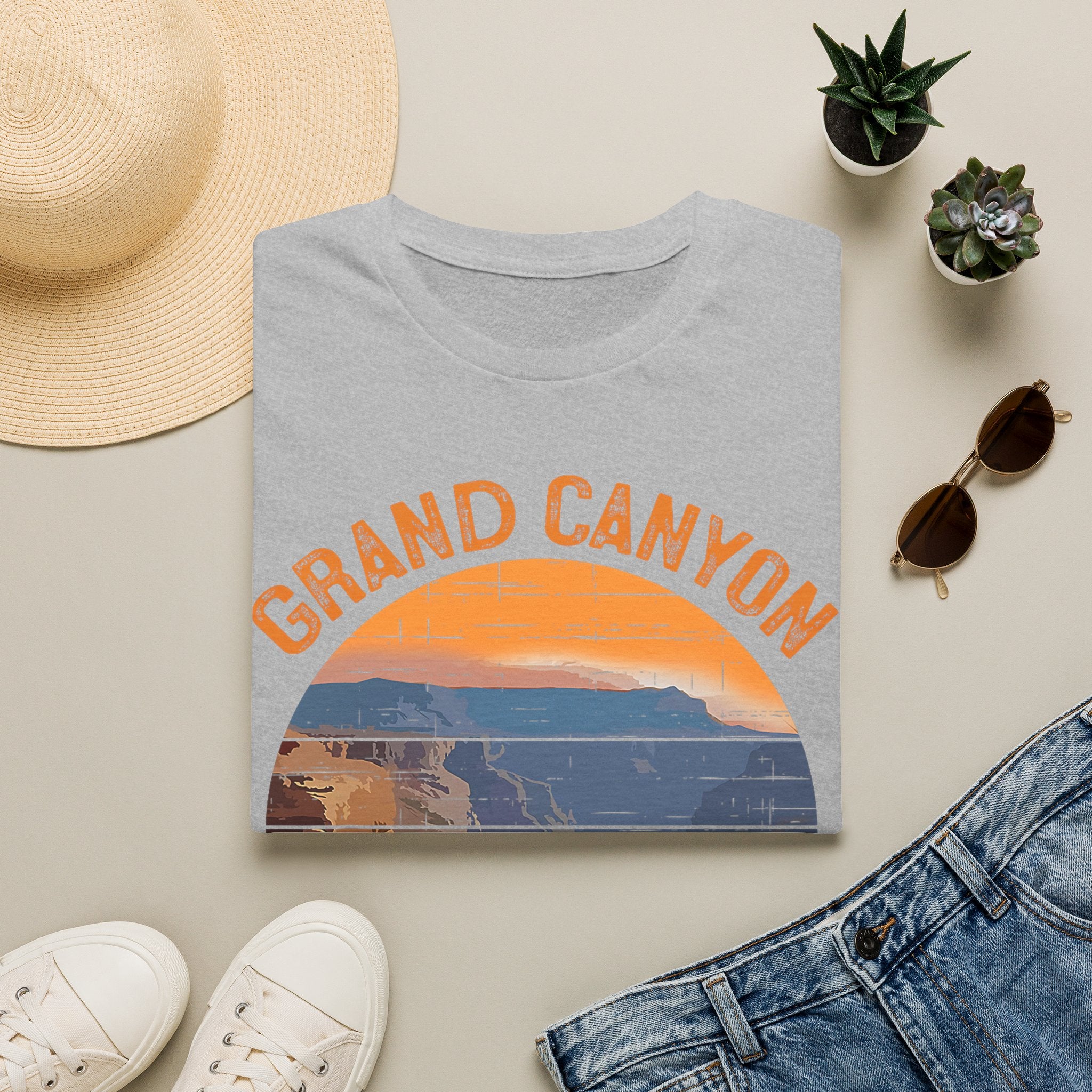 Grand Canyon National Park T-Shirt | Vintage Sunset Landscape