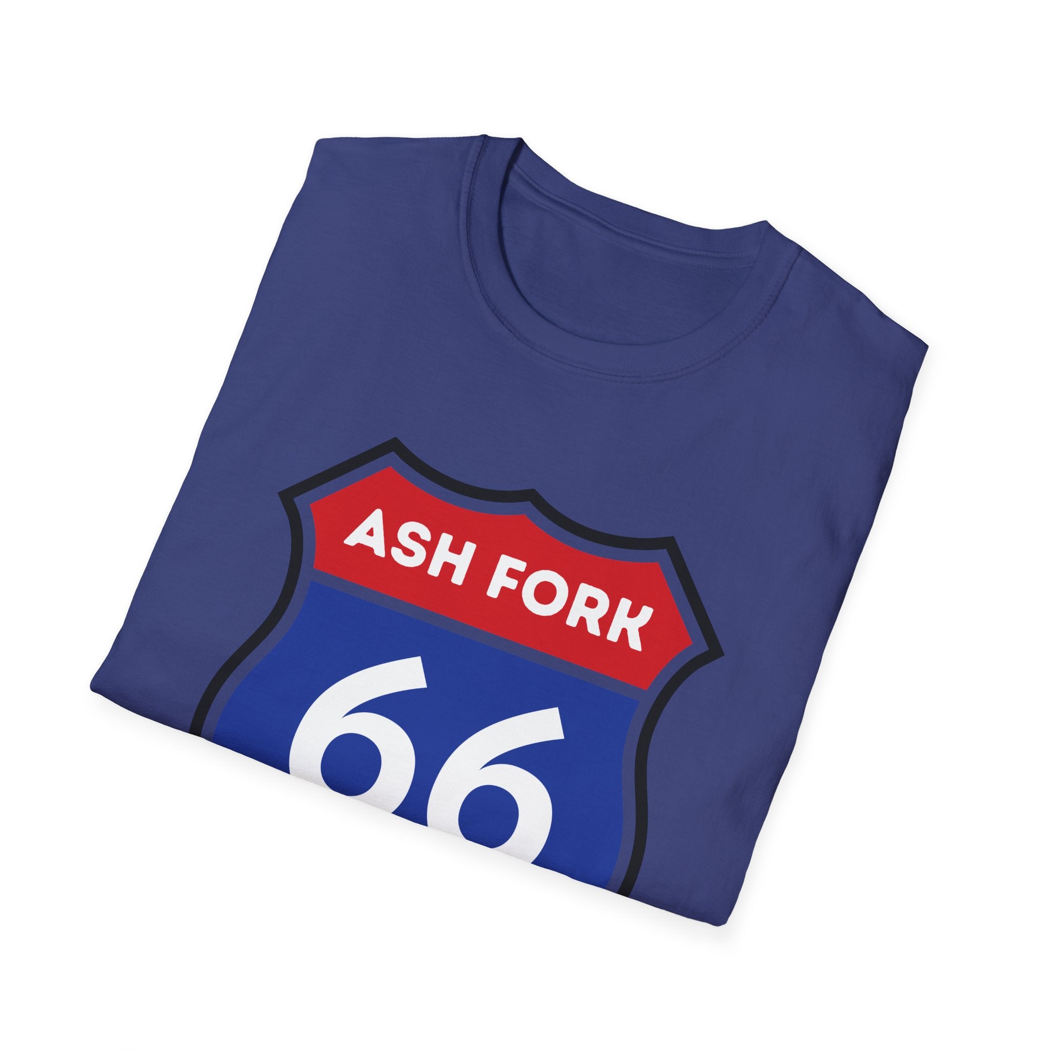 Ash Fork 66 Shield T-Shirt | Route 66 Arizona Road Sign Tee