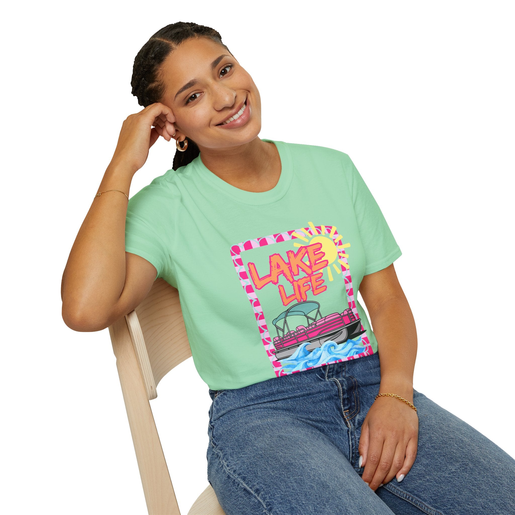 Lake Life Pontoon Boat T-Shirt | Summer Lake Vibes