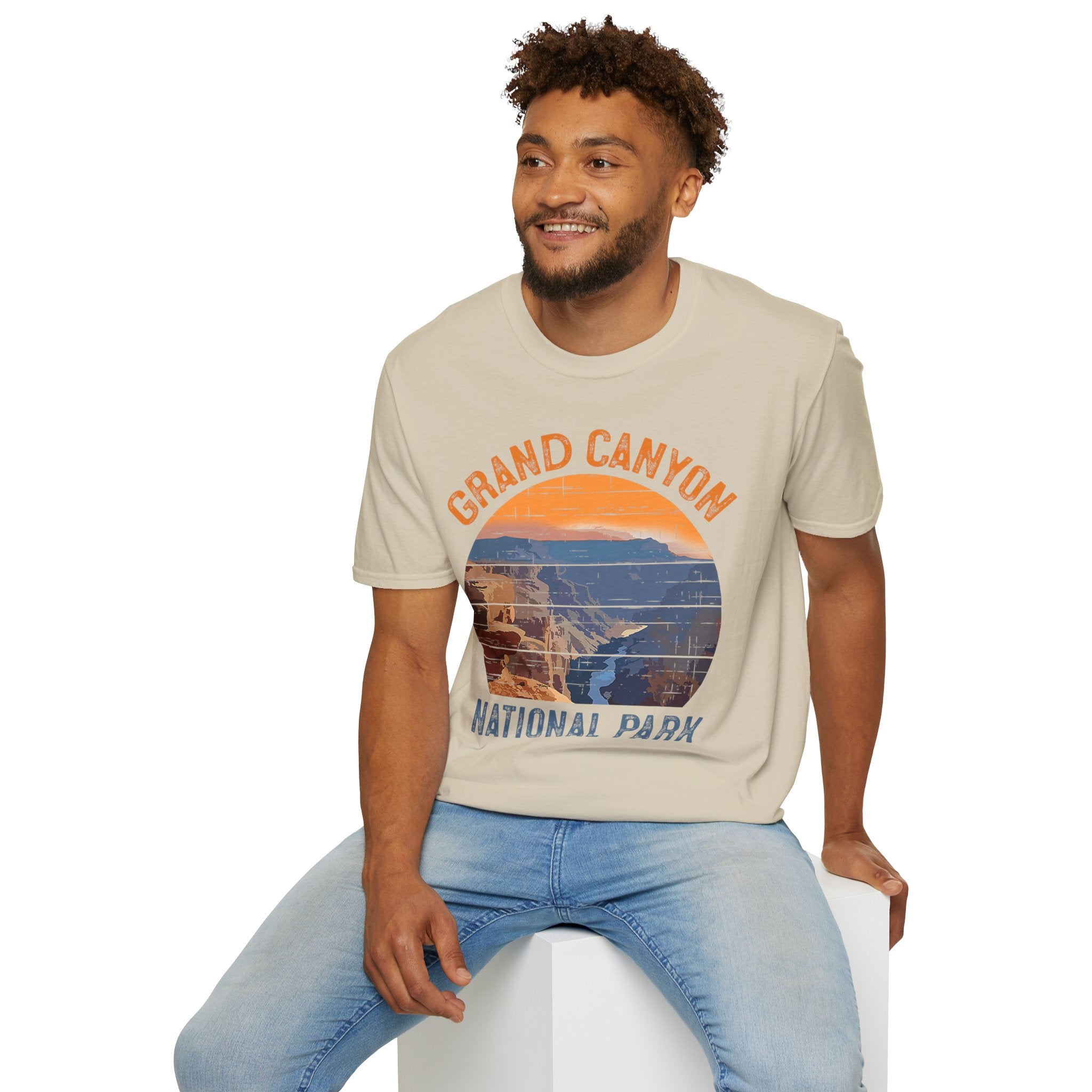 Grand Canyon National Park T-Shirt | Vintage Sunset Landscape