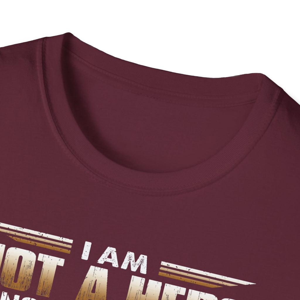 I Am Not a Hero I Am a U.S. Veteran T-Shirt | American Flag Soldier Tee