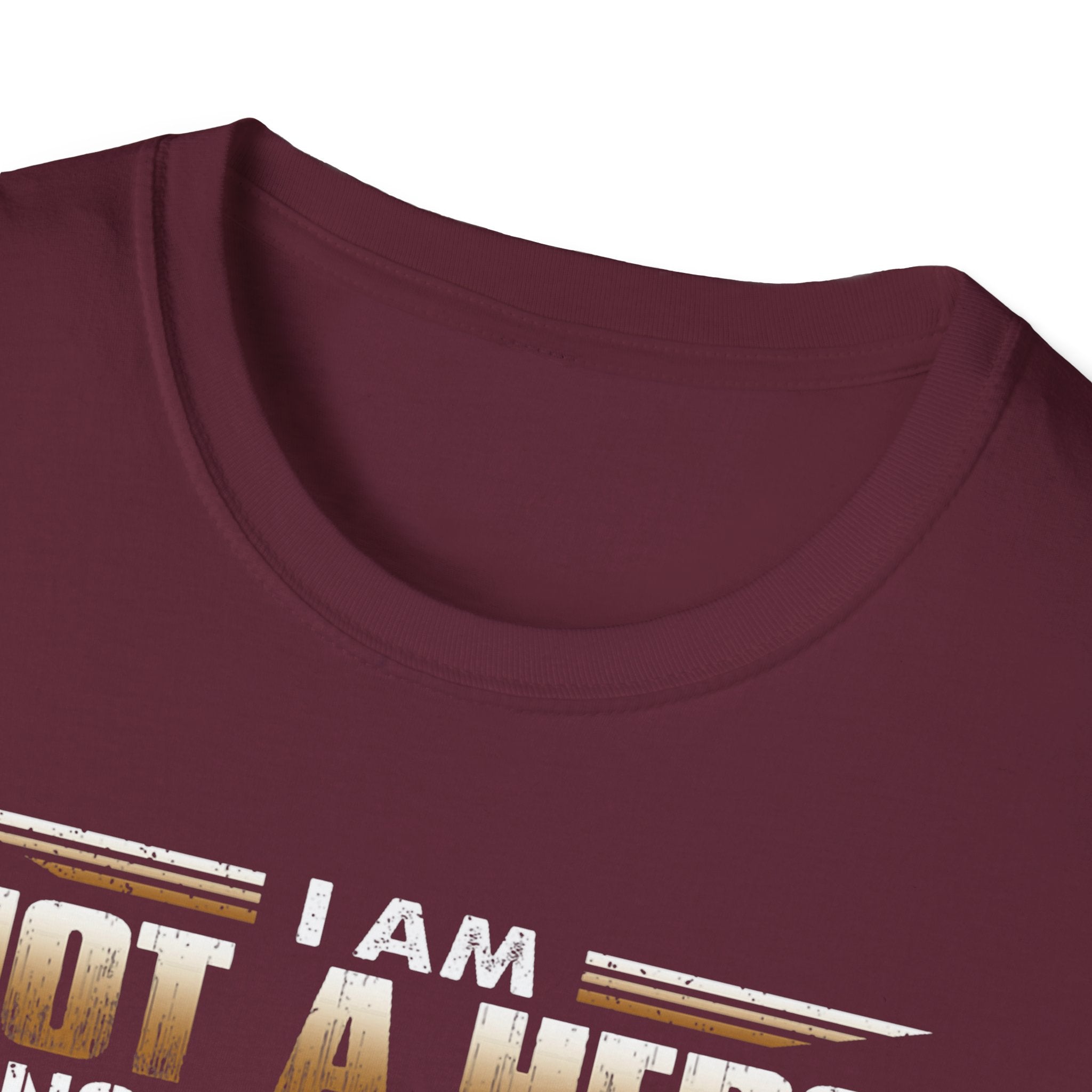 I Am Not a Hero I Am a U.S. Veteran T-Shirt | American Flag Soldier Tee