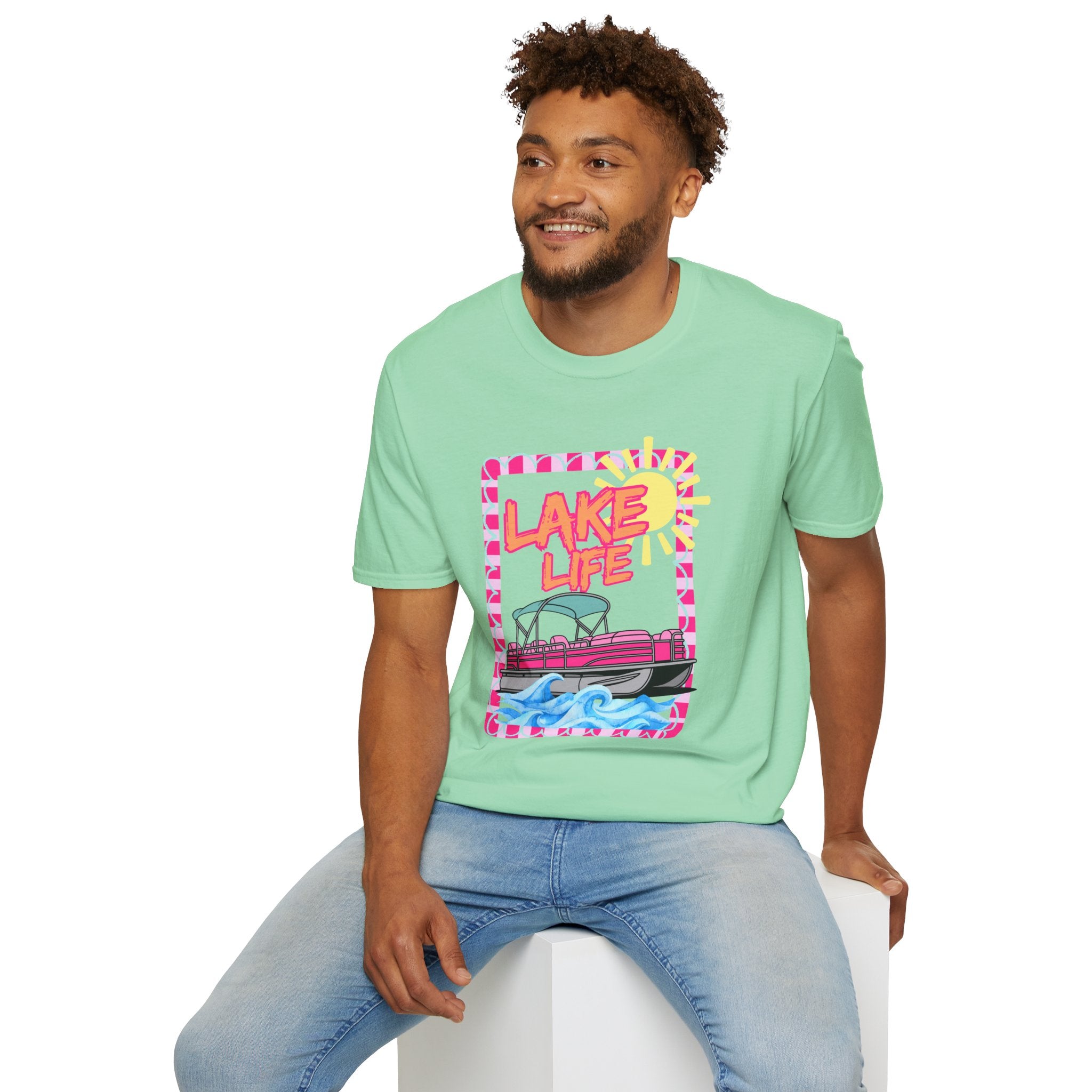 Lake Life Pontoon Boat T-Shirt | Summer Lake Vibes