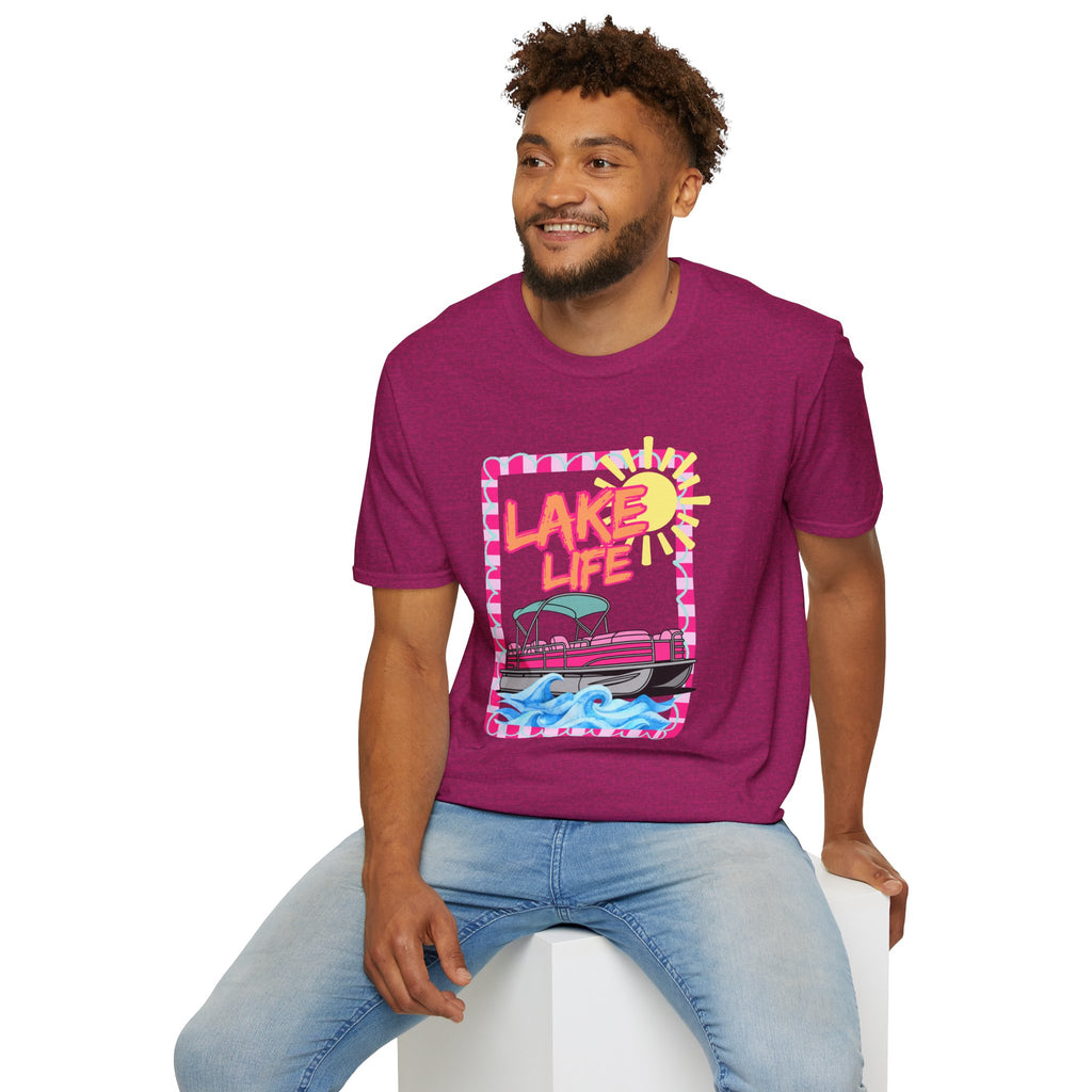 Lake Life Pontoon Boat T-Shirt | Summer Lake Vibes