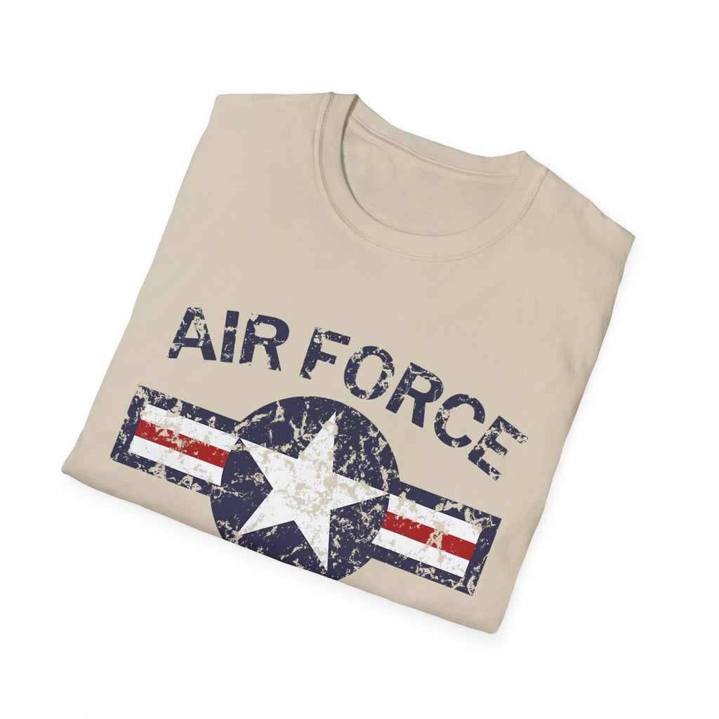 Air Force Veteran Distressed Logo T-Shirt | Military Star Stripe Tee