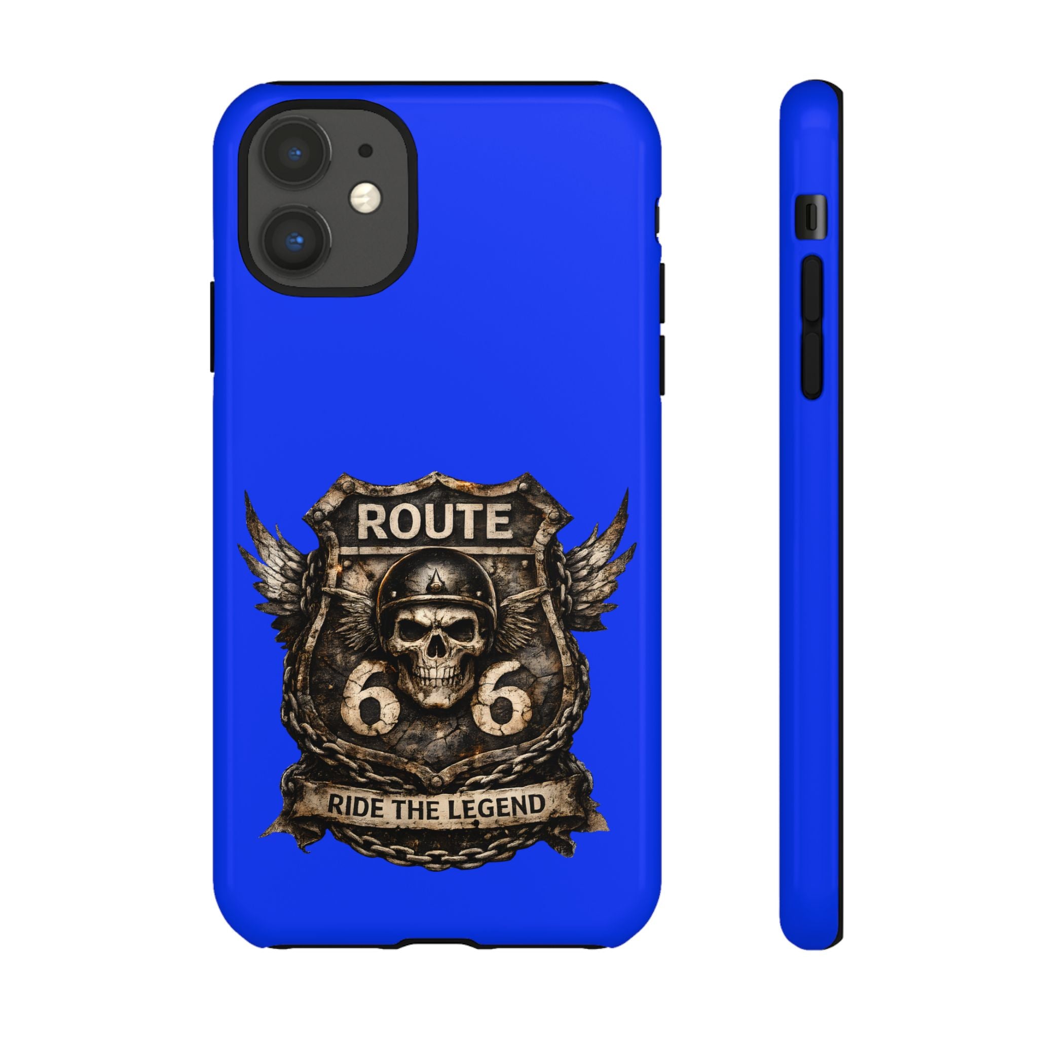 Route 66 Skull Helmet phone case | Motorcycle emblem, Ride the Legend