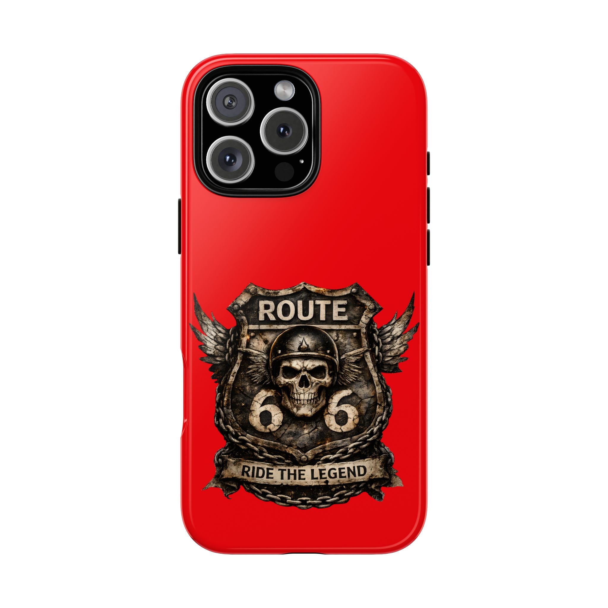 Route 66 Skull Helmet phone case | Motorcycle emblem, Ride the Legend