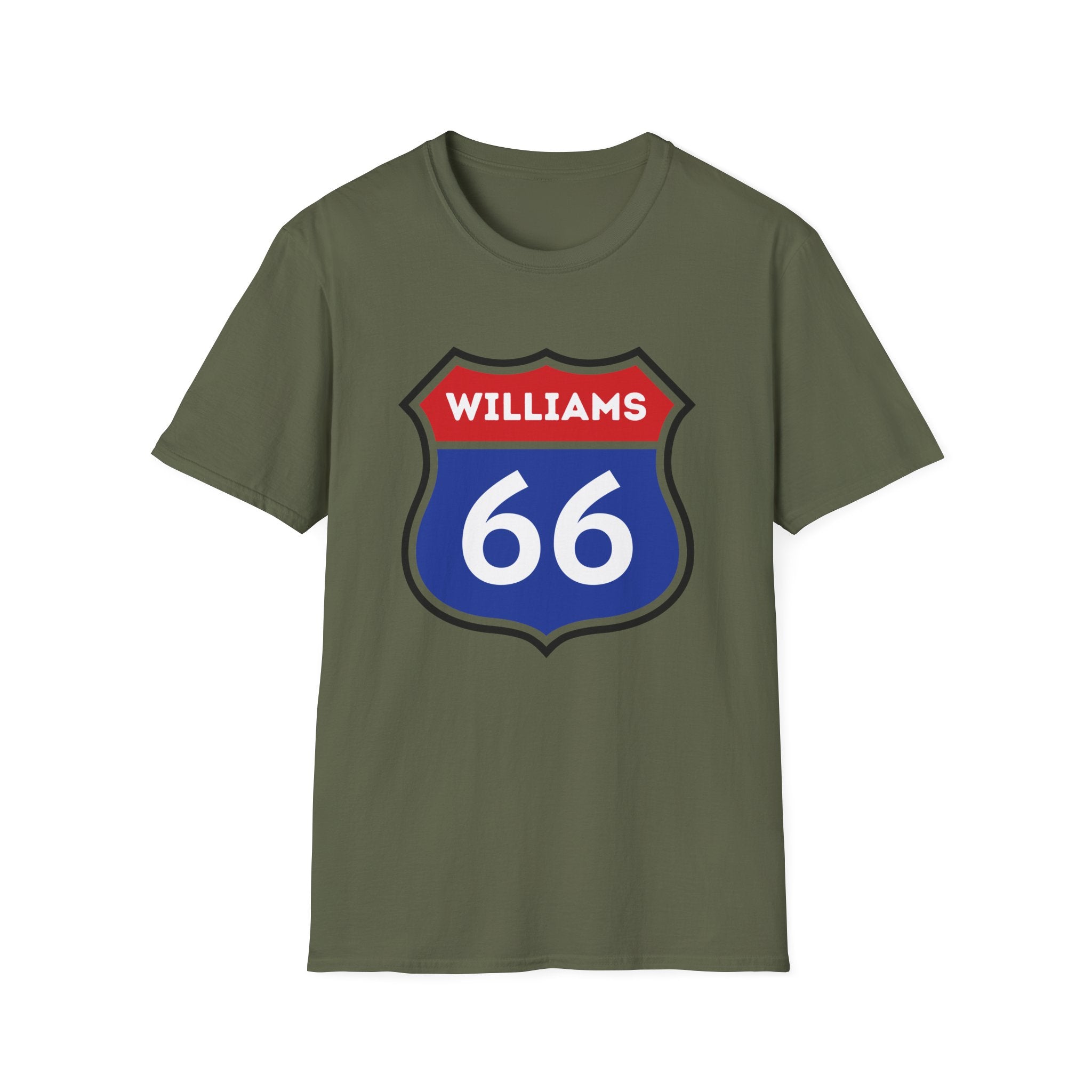 Williams 66 Shield T-Shirt | Route 66 Road Sign Shirt