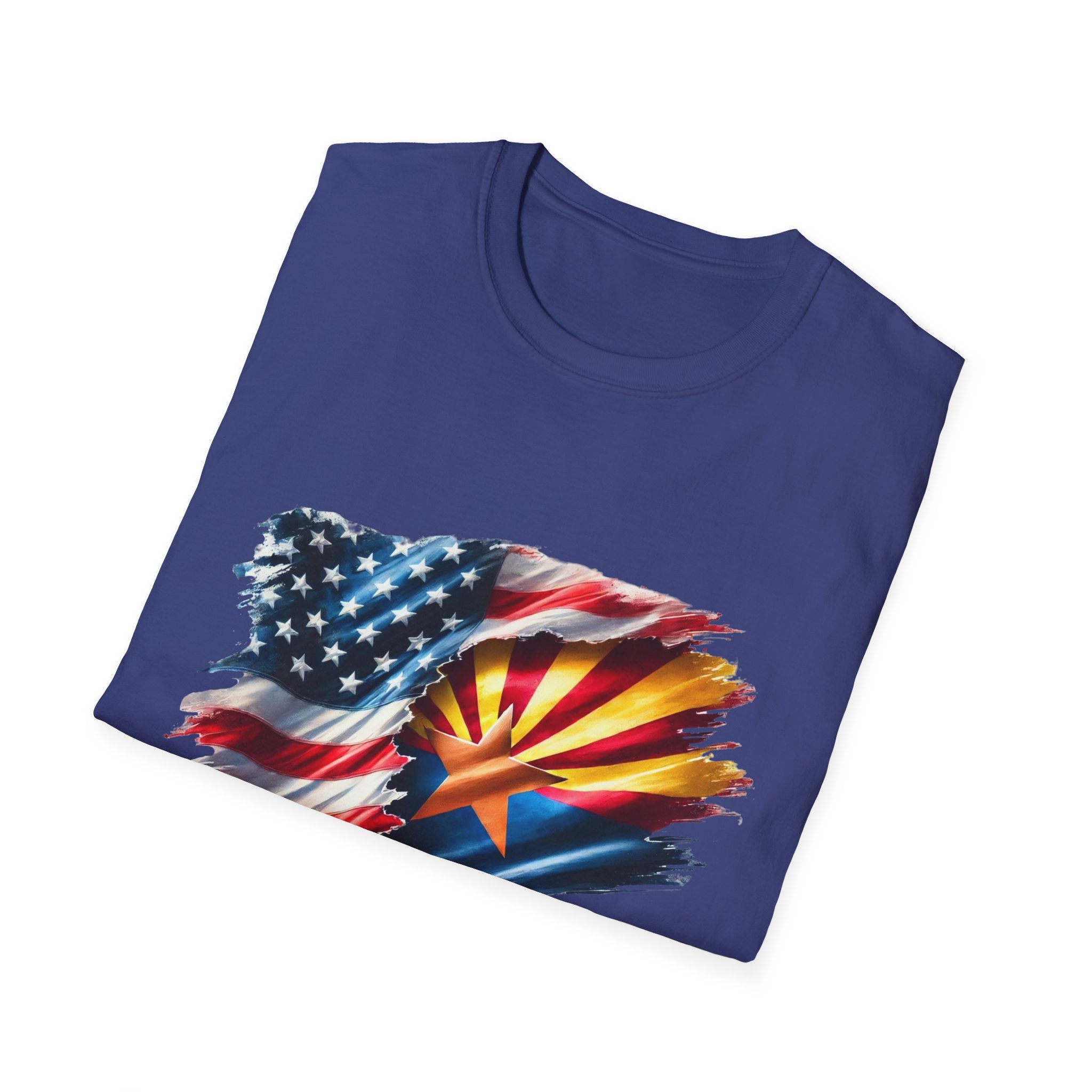 Arizona Flag with American Flag T-Shirt | Patriotic State Pride Tee