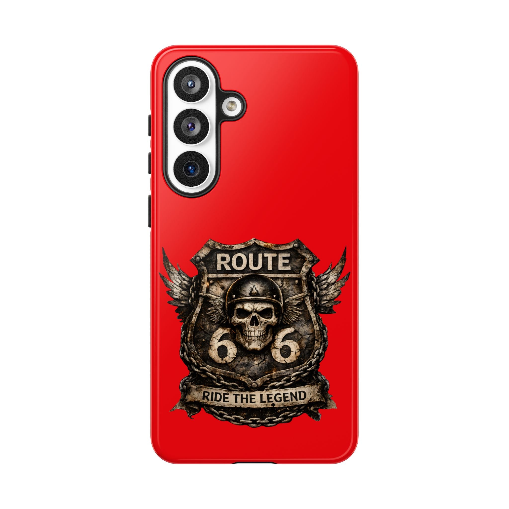 Route 66 Skull Helmet phone case | Motorcycle emblem, Ride the Legend