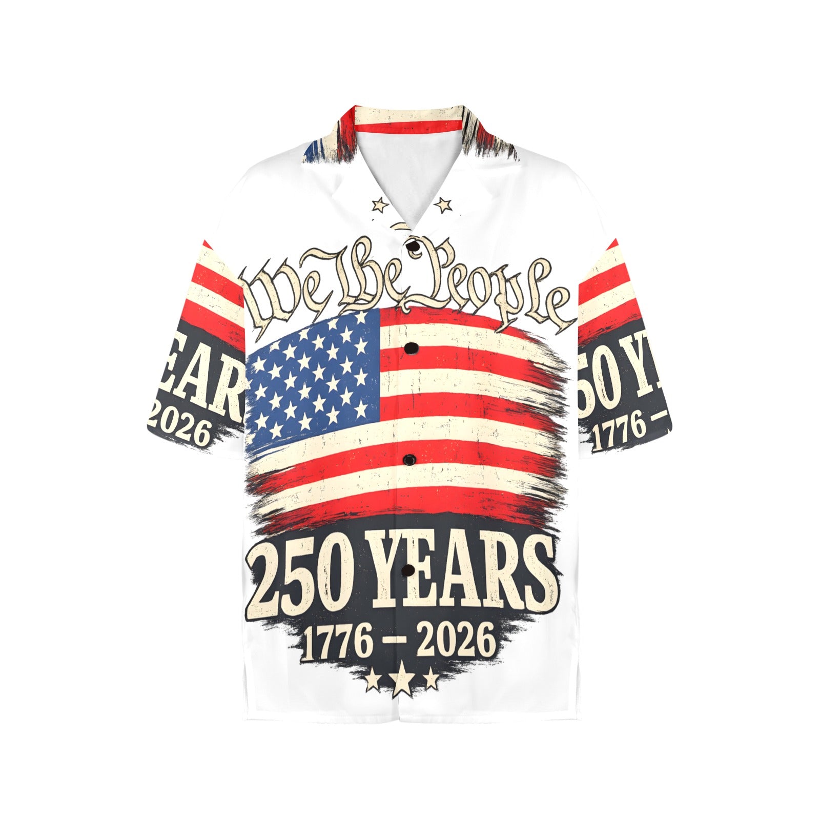 4th of July We The People 250 Years Celebration  Women's All Over Print  Shirt （Made in USA，Ships to USA Only）Free Shipping
