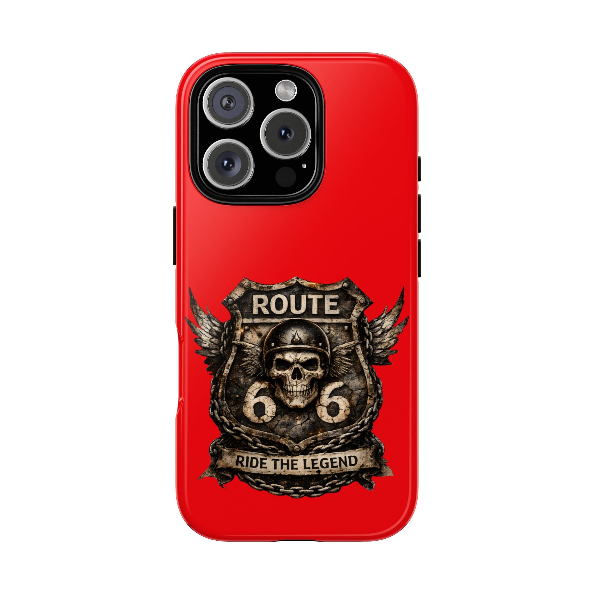 Route 66 Skull Helmet phone case | Motorcycle emblem, Ride the Legend