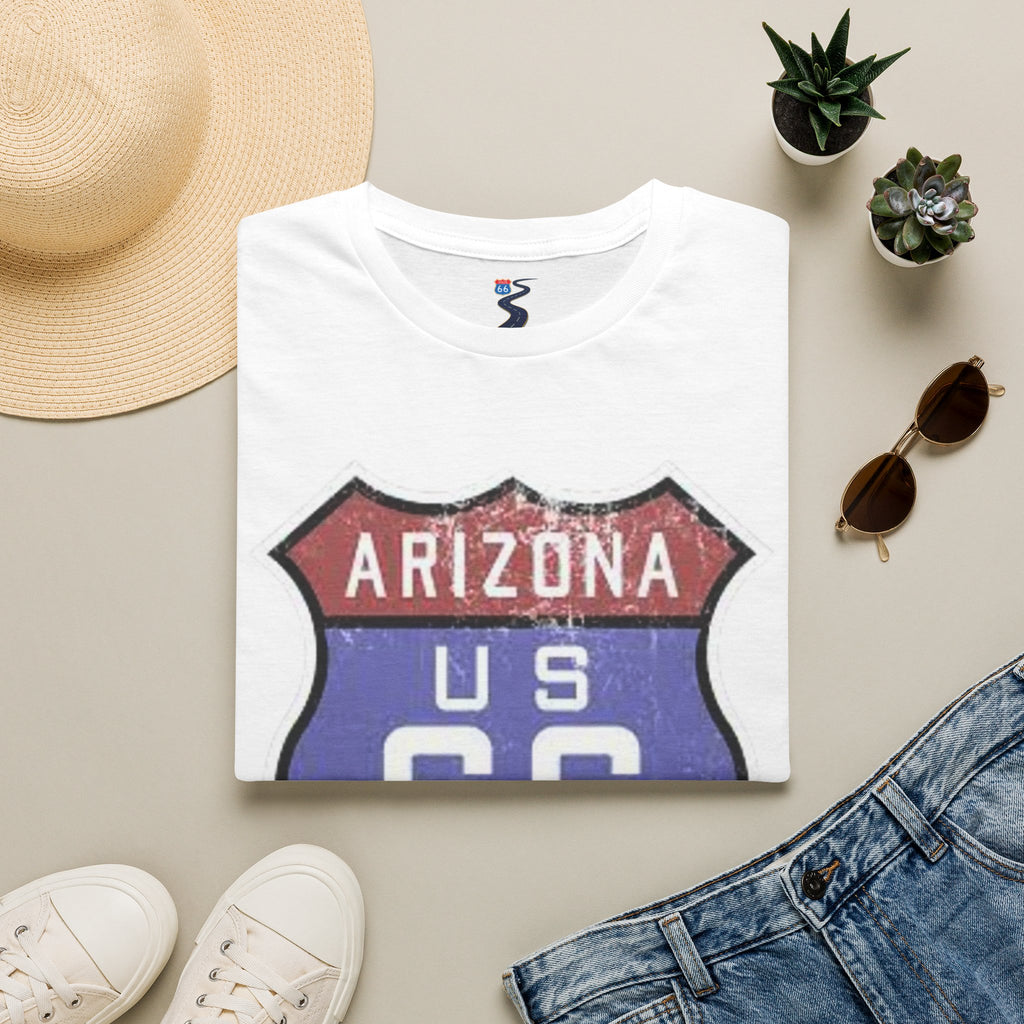 Arizona US 66 Shield T-Shirt | Route 66 Vintage Sign Tee