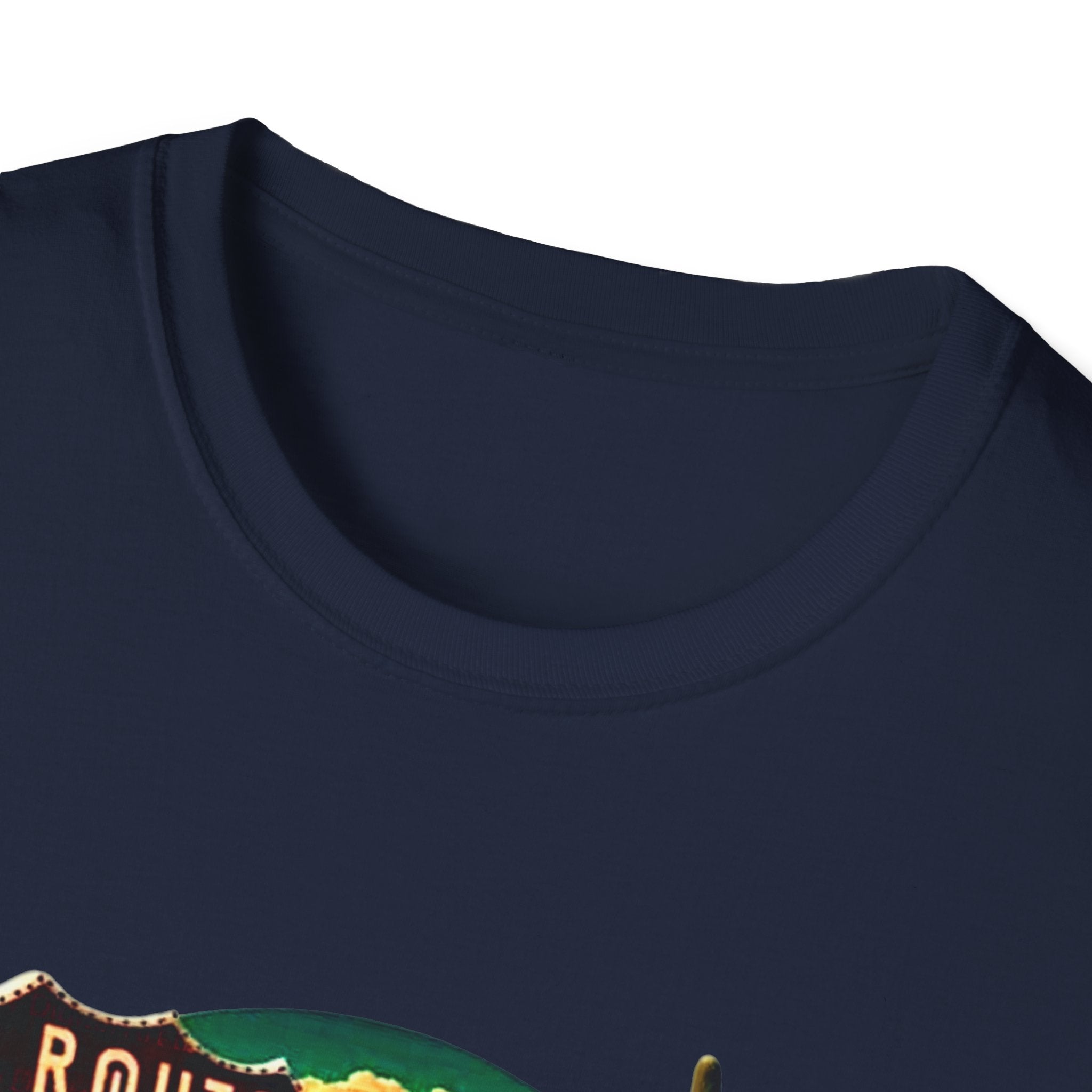Route 66 Mens and Womans Softstyle T-Shirt, Unisex Retro Vintage Tee, Road Trip Travel Shirt, Hipster Graphic Top, Americana Clothing