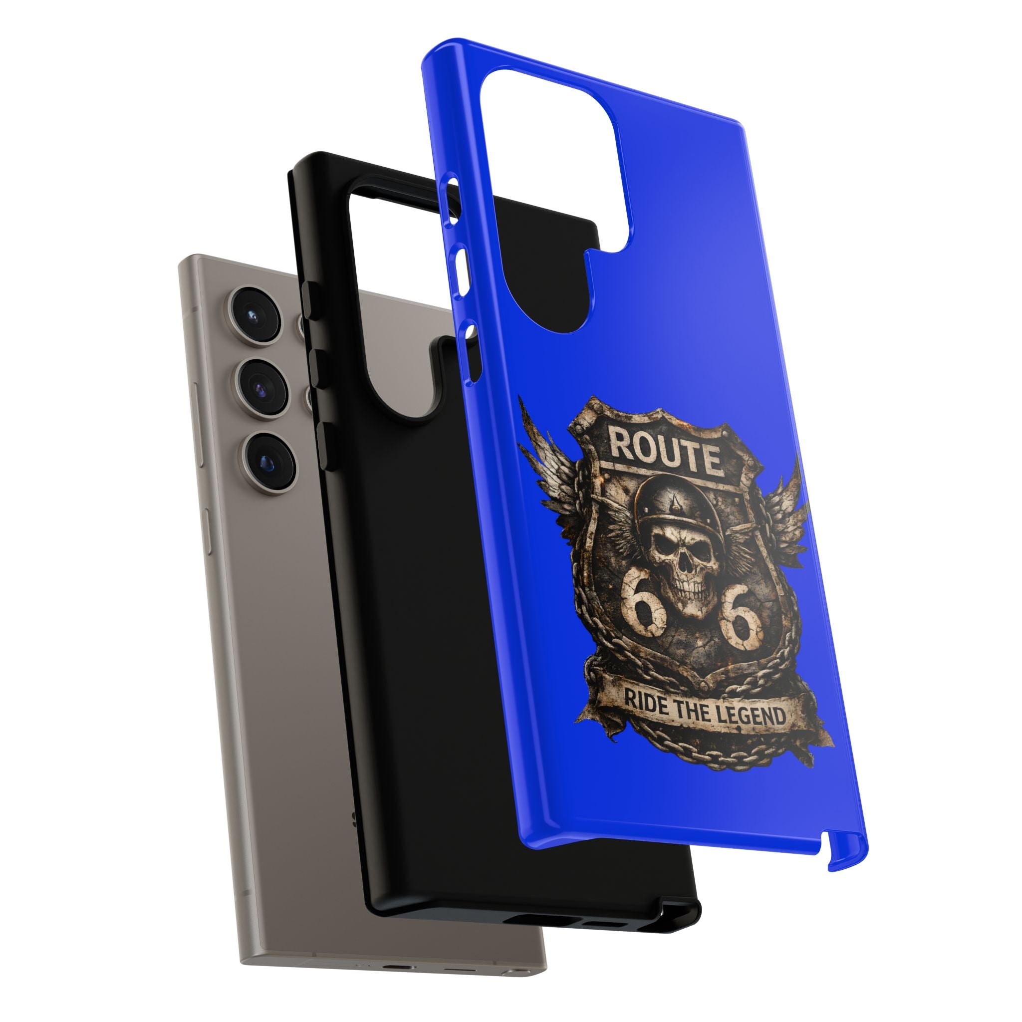 Route 66 Skull Helmet phone case | Motorcycle emblem, Ride the Legend