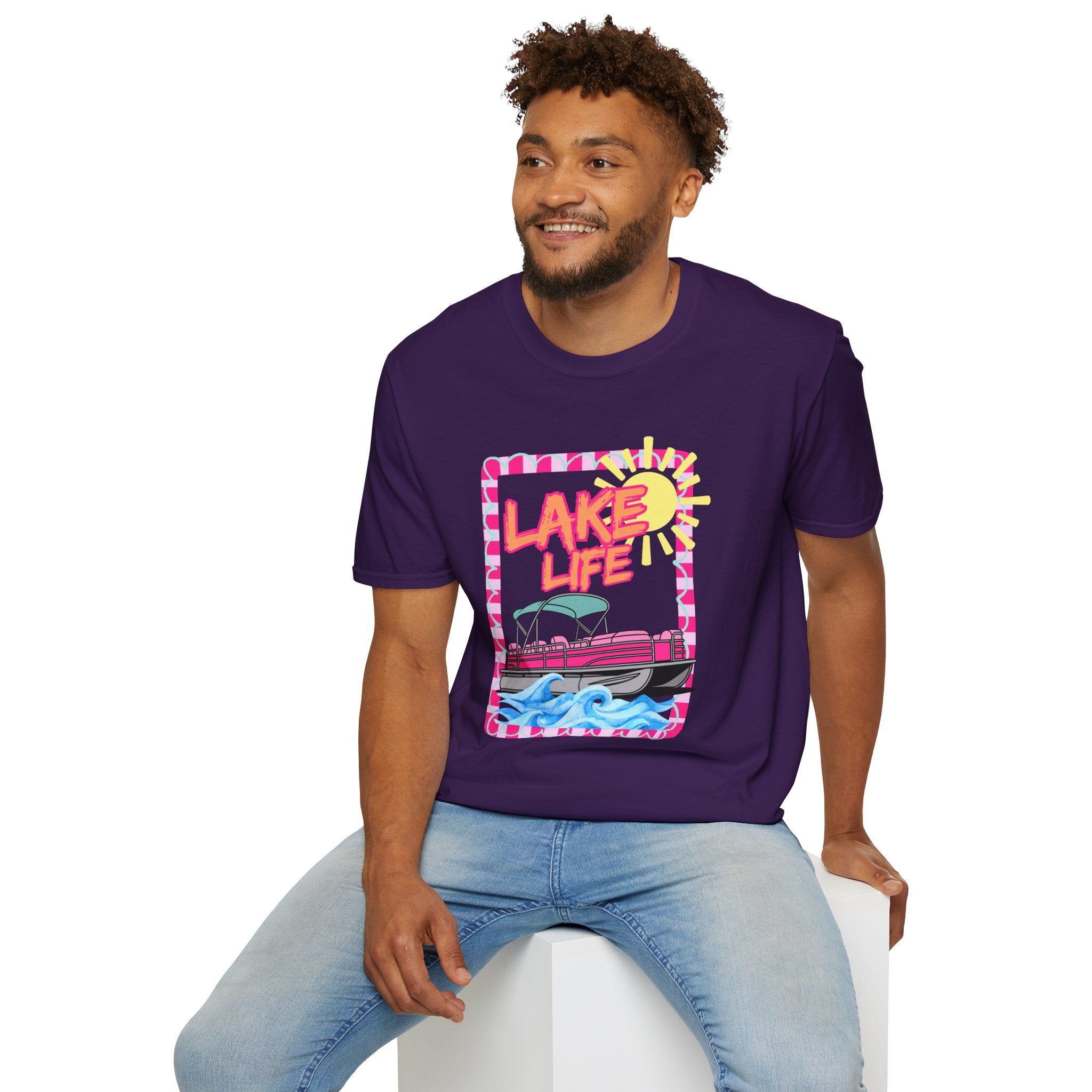 Lake Life Pontoon Boat T-Shirt | Summer Lake Vibes