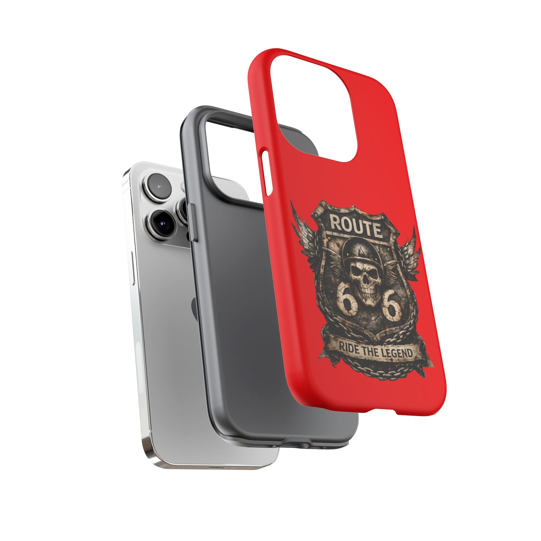 Route 66 Skull Helmet phone case | Motorcycle emblem, Ride the Legend