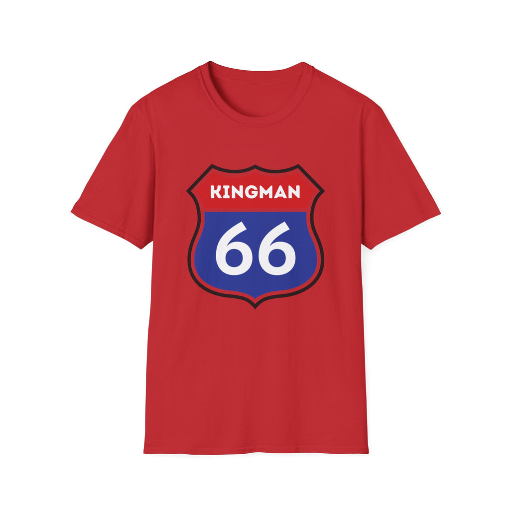 Kingman 66 Shield T-Shirt | Route 66 Road Sign Tee