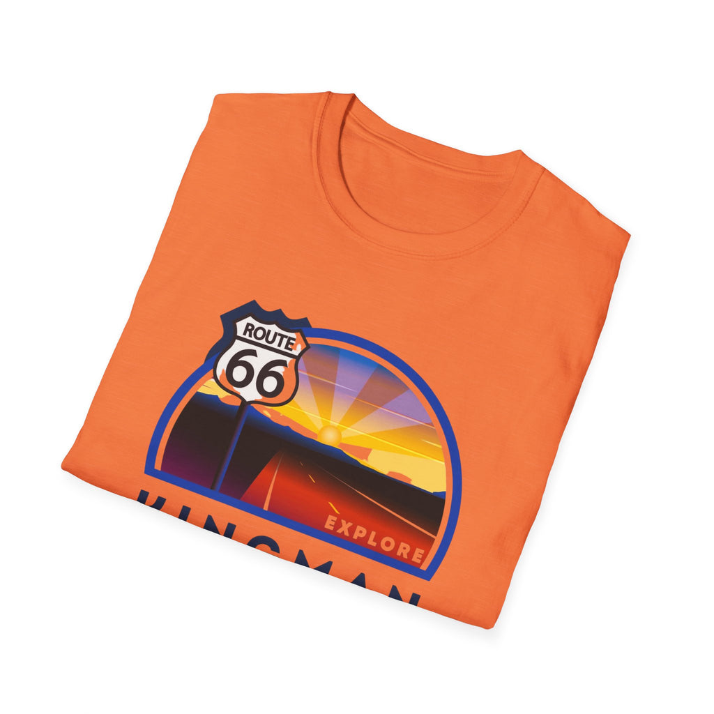Route 66 City of Kingman Arizona Softstyle T-Shirt, Men Women Unisex Tee, Travel Souvenir Shirt, Vintage Road Trip Graphic Top, Retro