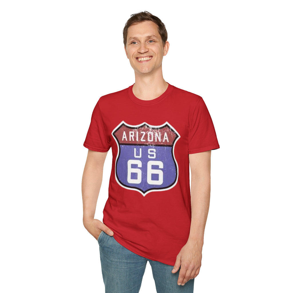 Arizona US 66 Shield T-Shirt | Route 66 Vintage Sign Tee