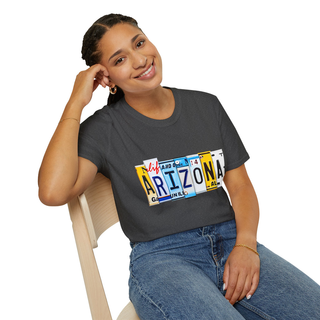 Arizona License Plate Collage T-Shirt | State Graphic Tee