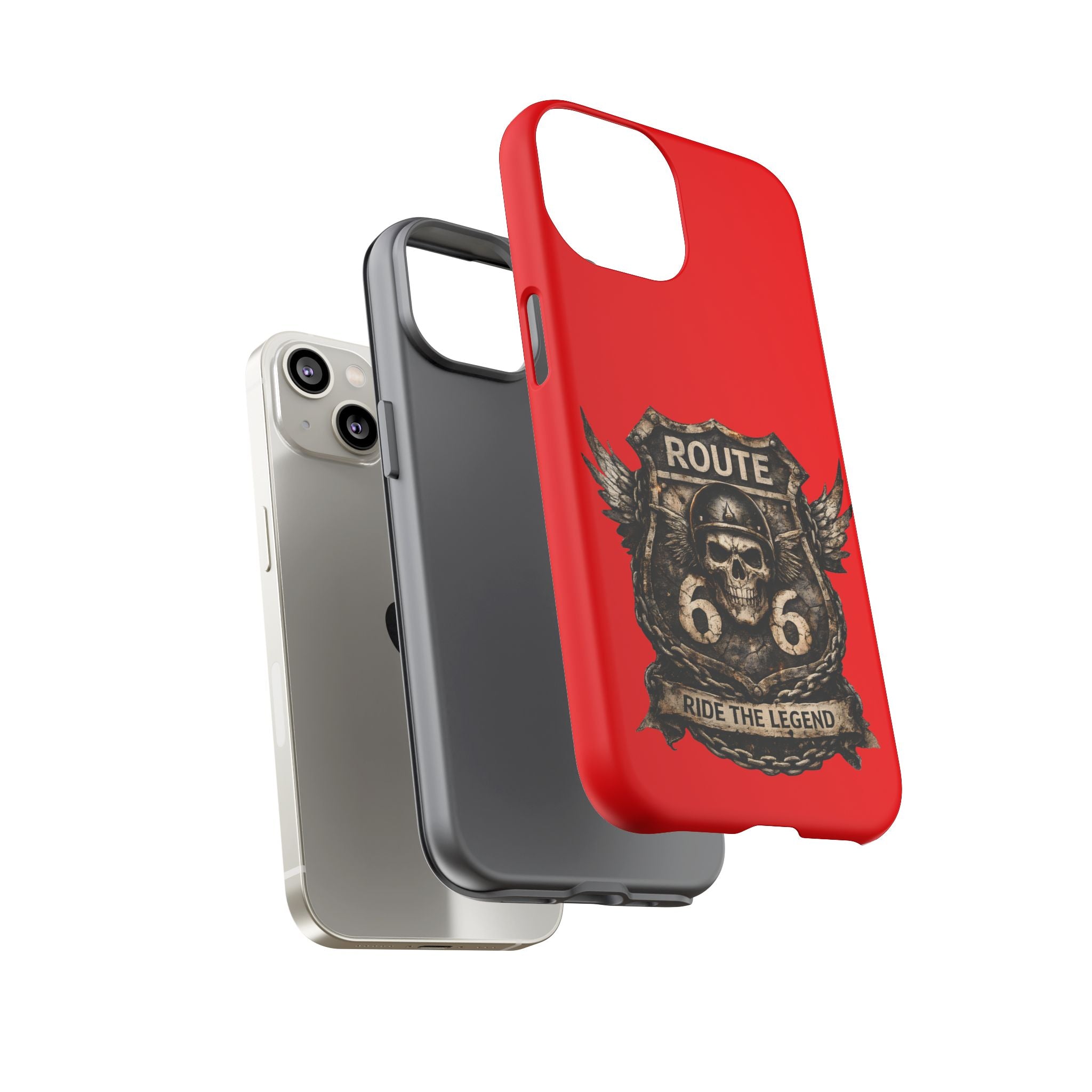 Route 66 Skull Helmet phone case | Motorcycle emblem, Ride the Legend